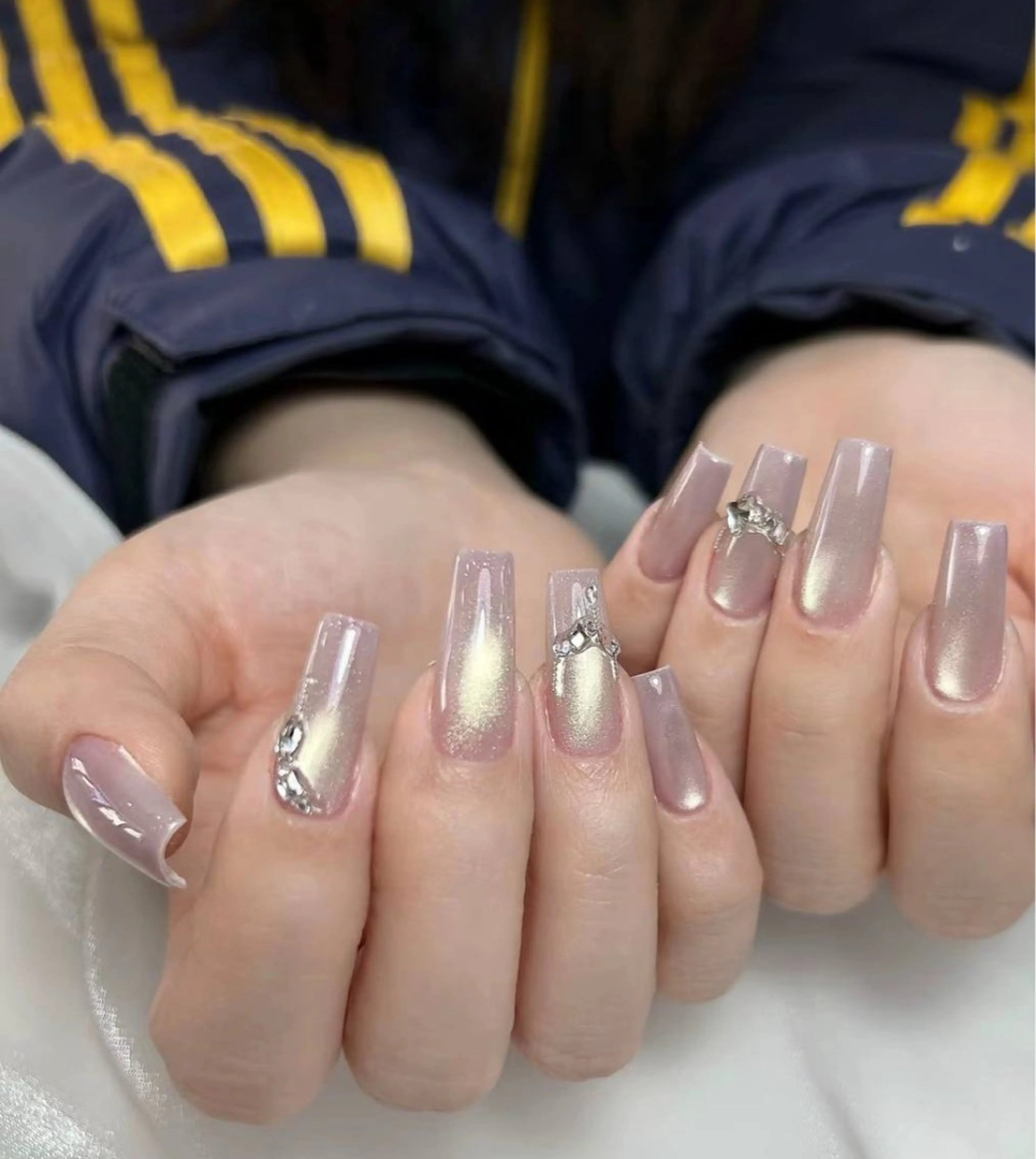 ネイル アートネイル フレンチネイル ジェルネイル グラデーション 韓国ネイル 村中 ハナのネイルデザイン