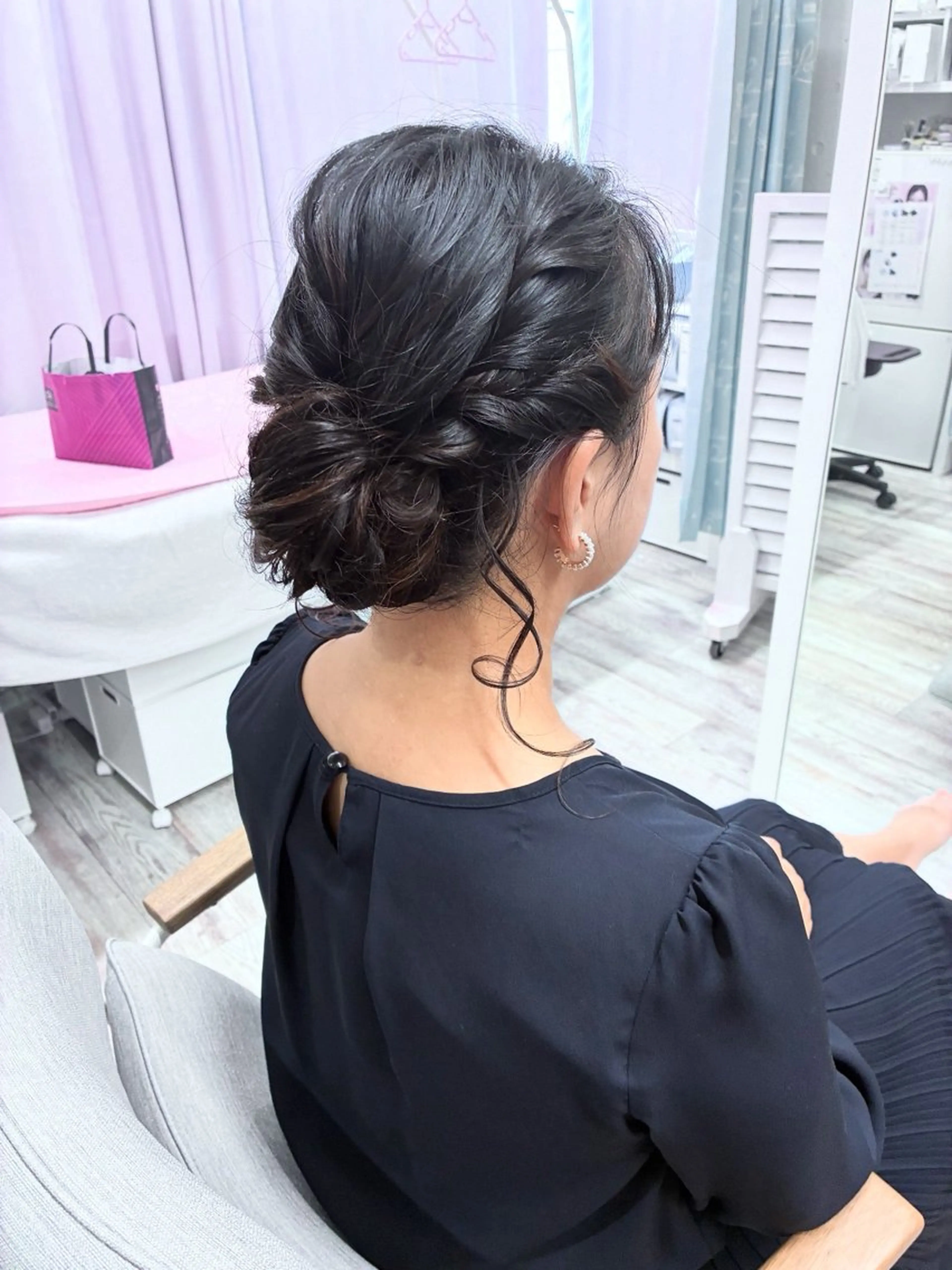 ヘアアレンジ 結婚式・ブライダル ヘアセット ミルミー美容室所属・🦄💒💓齎藤 七海子🦄💒💓のマツエク・マツパデザイン