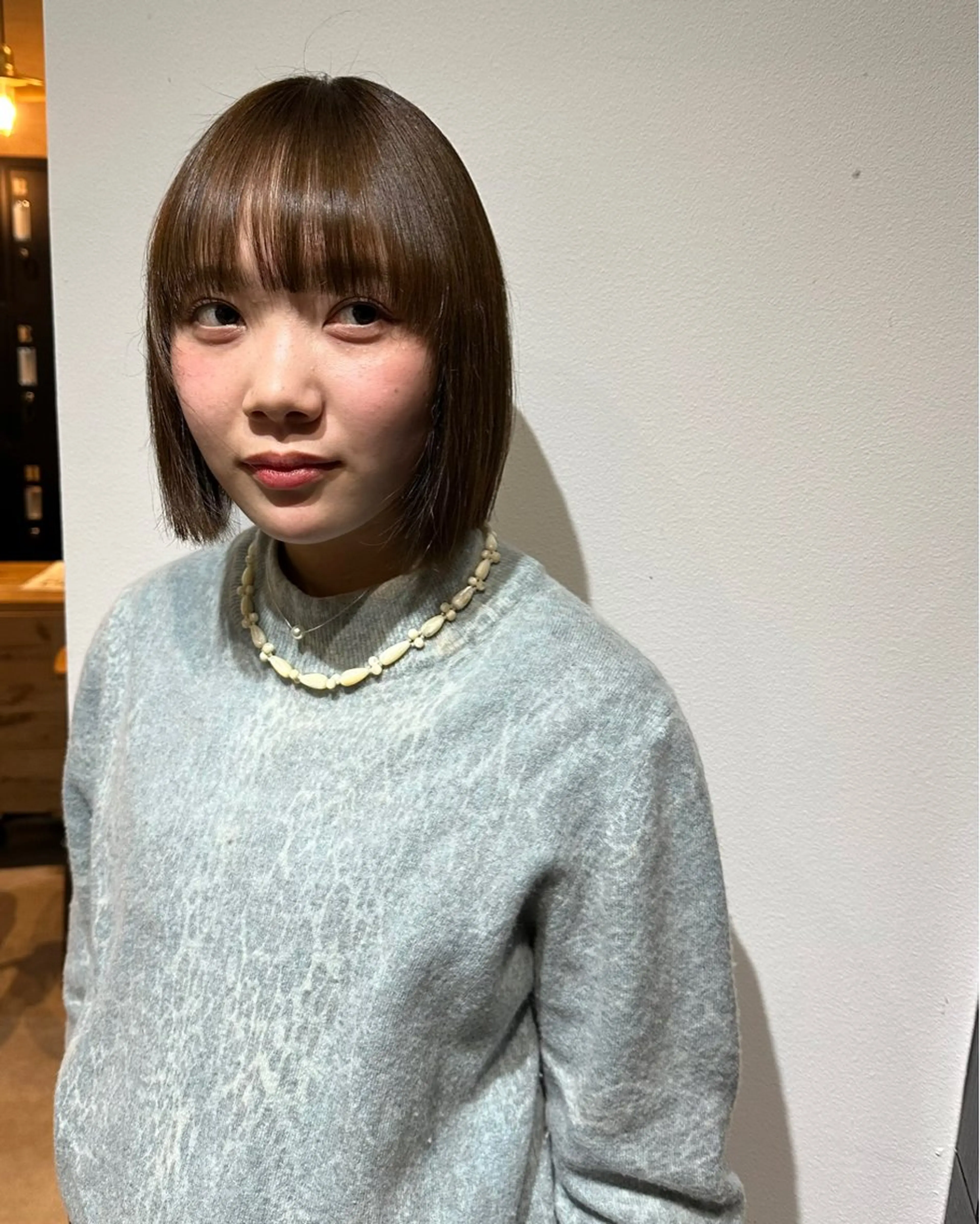 ミディアム カット ヘアカラー トリートメント 豊中徒歩1分/ towa/AIのヘアスタイル