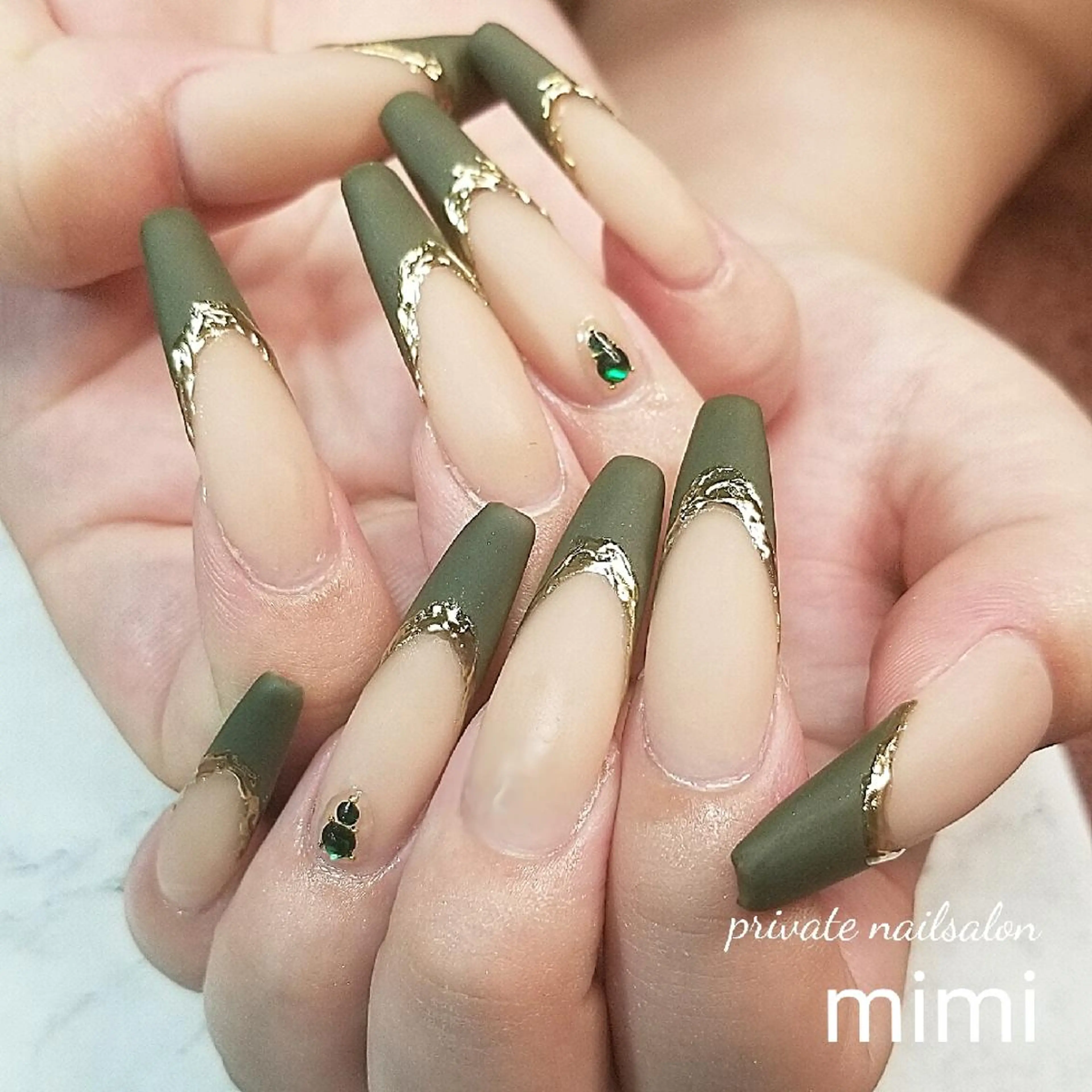 ネイル フレンチネイル マットネイル ハンドネイル 博多ネイル ｍｉｍｉのネイルデザイン