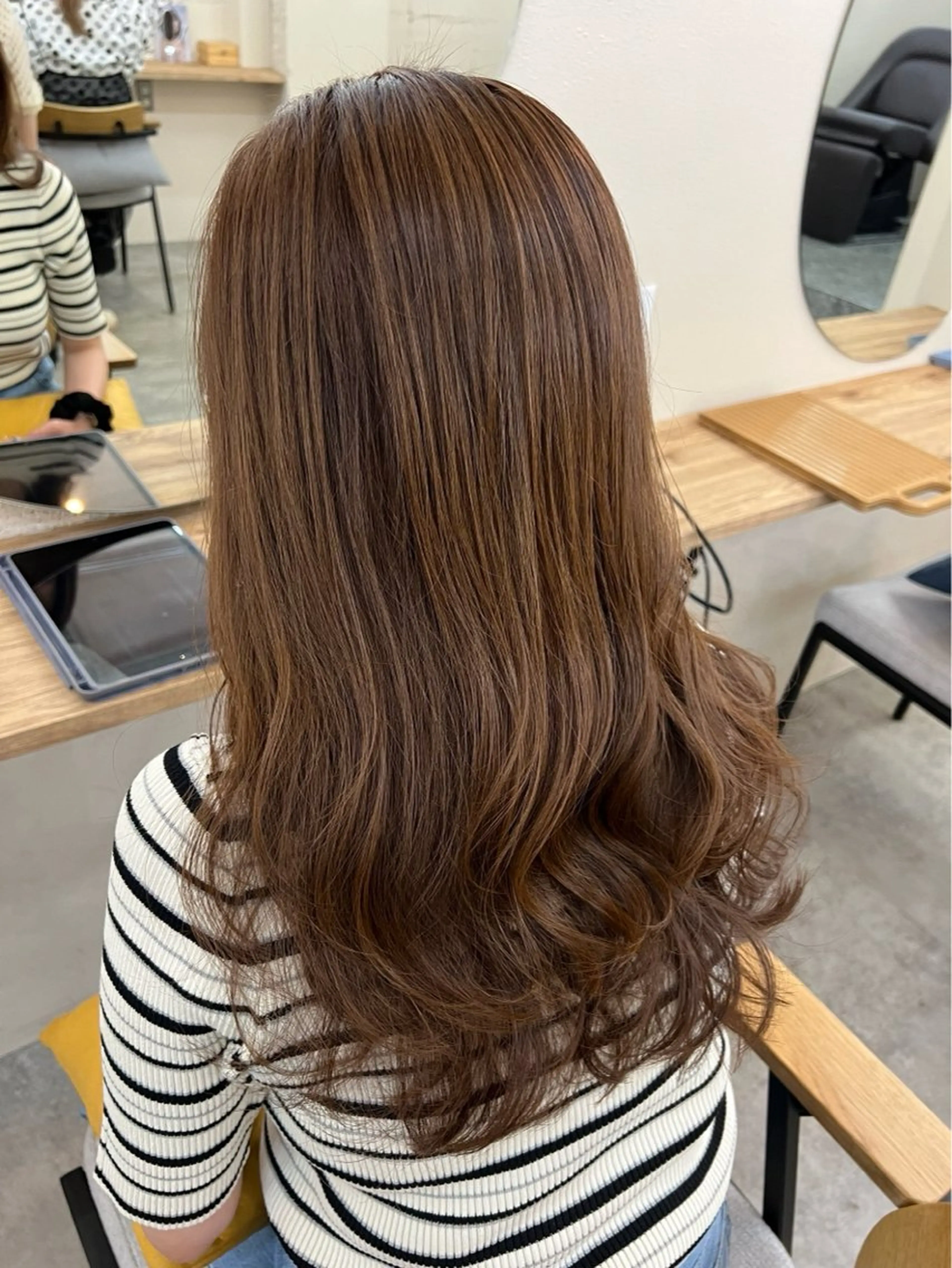 ロング カラー サラツヤ縮毛矯正✨ モデル募集(藤野)のヘアスタイル