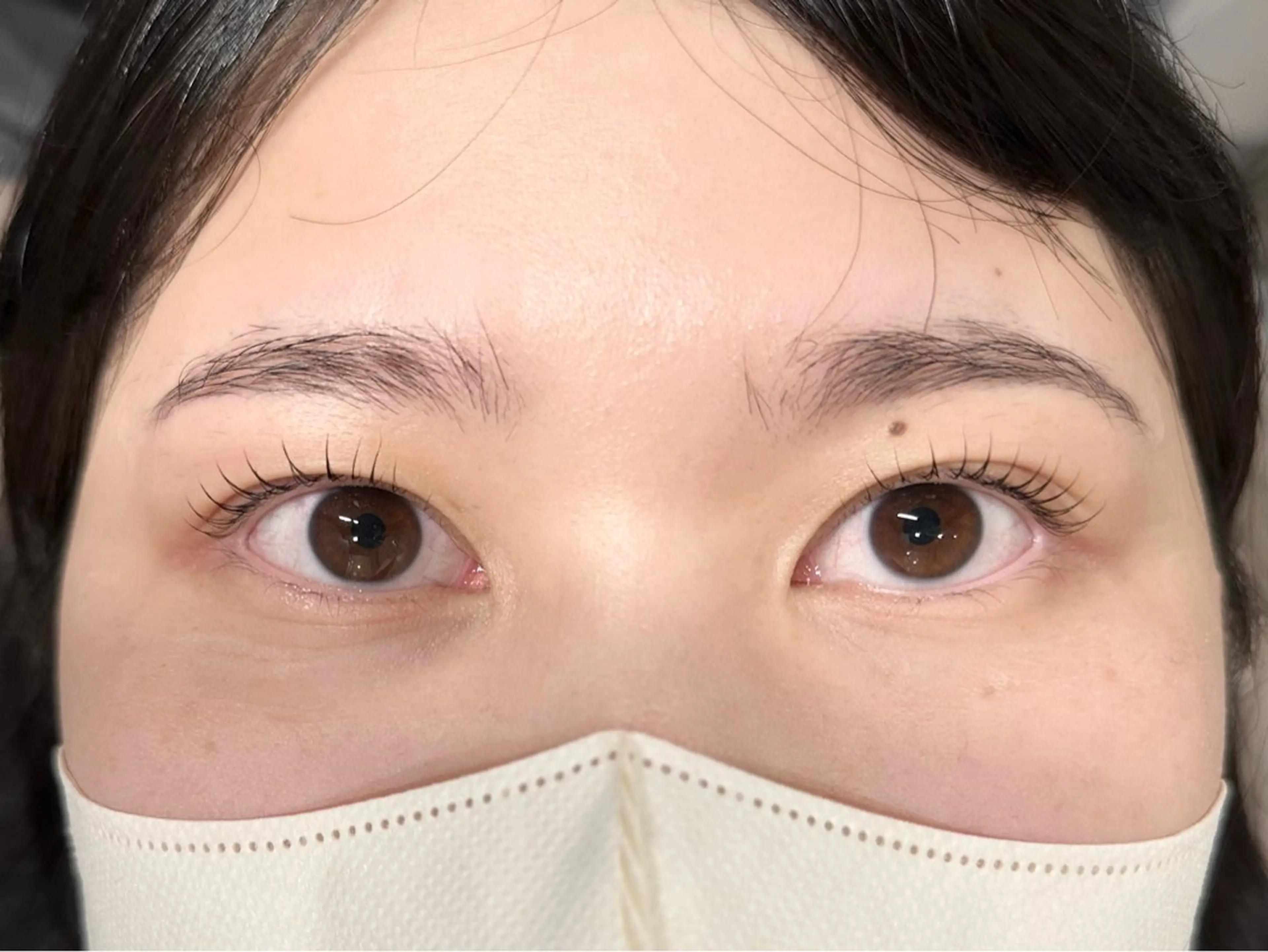 マツエク・マツパ 一重×まつ毛パーマ 🤍束感マツエク /難波/moe/🤍のマツエク・マツパデザイン