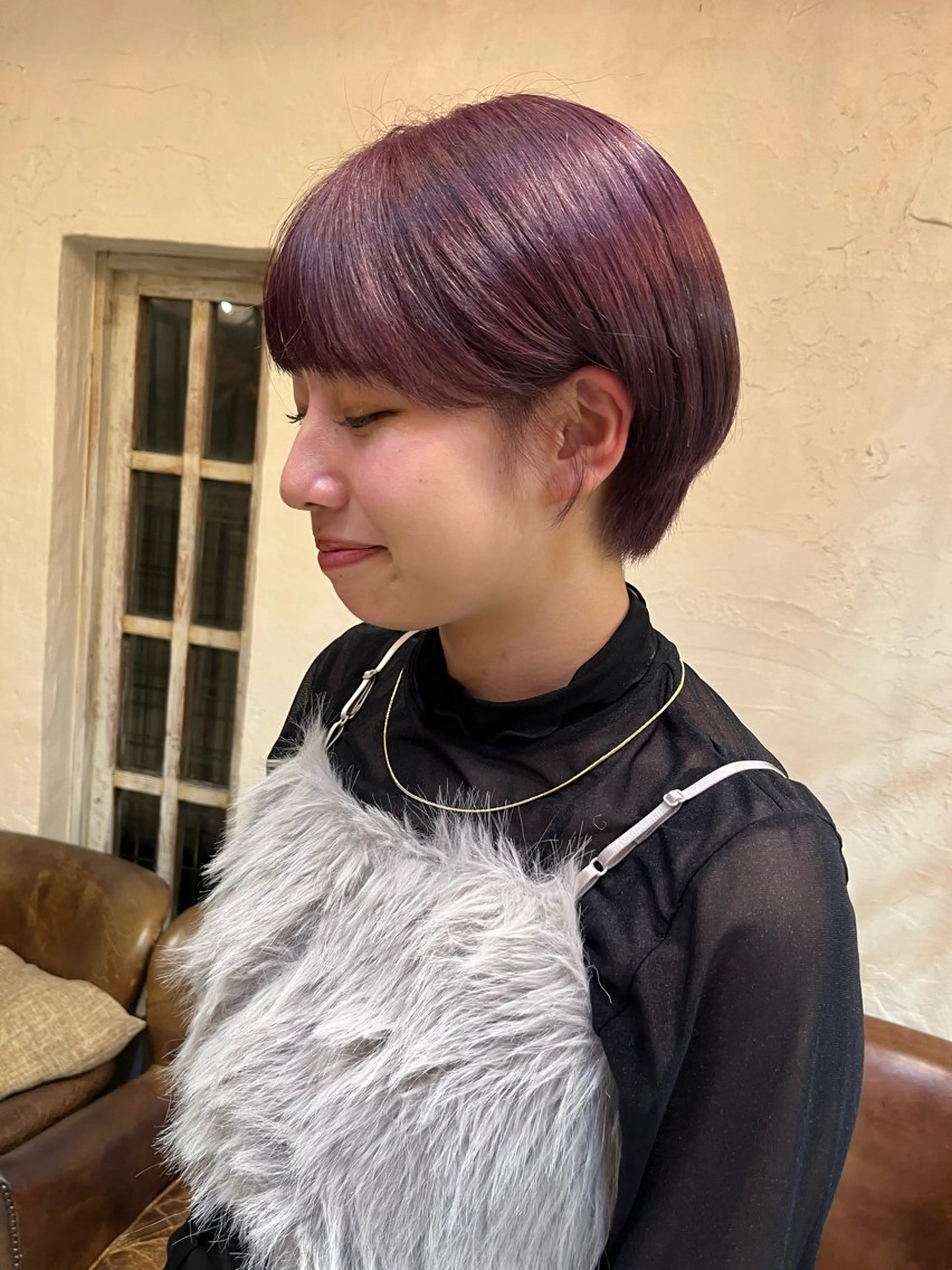 ショート カラー ラベンダーカラー rise /メンズカットのヘアスタイル