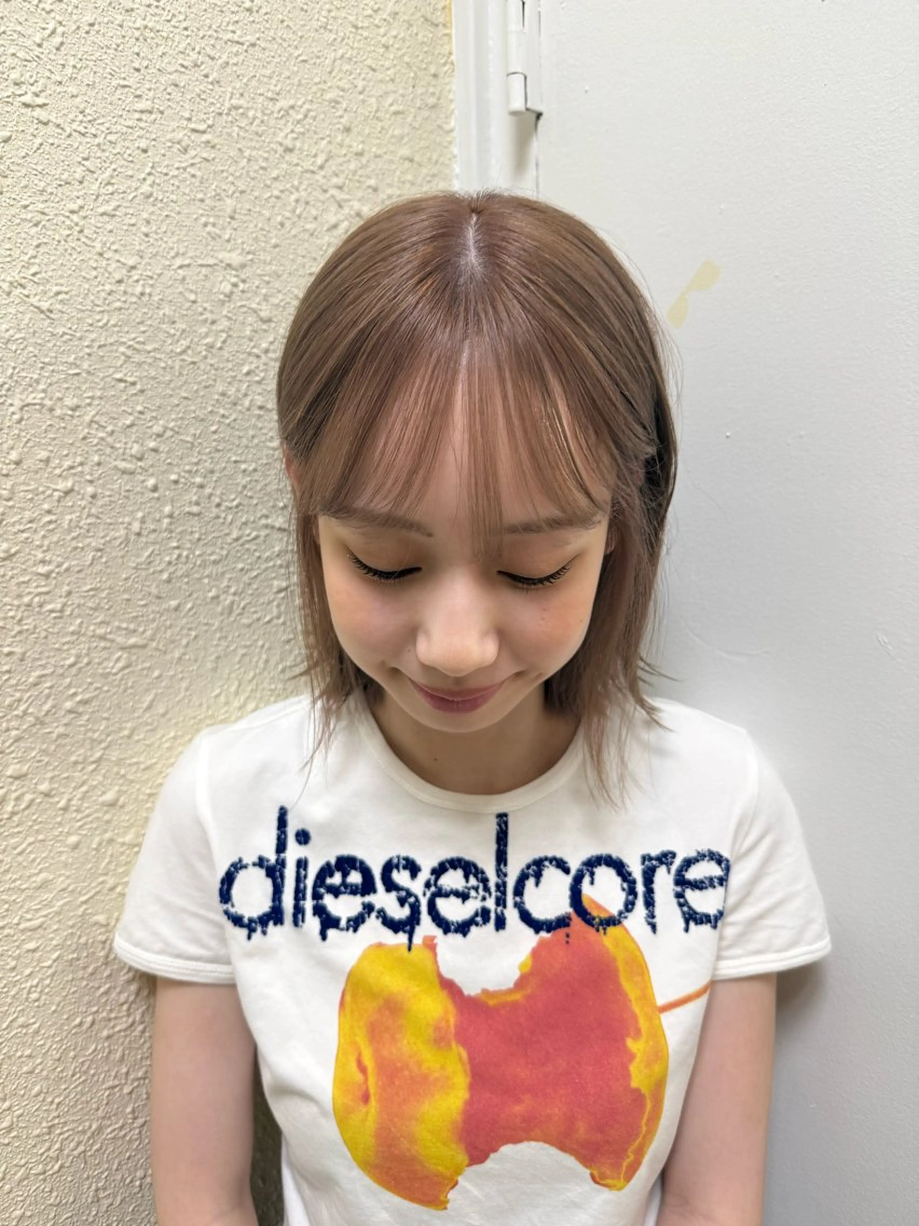 リタッチ（幅2cmまで）ブリーチ+オンカラーの写真