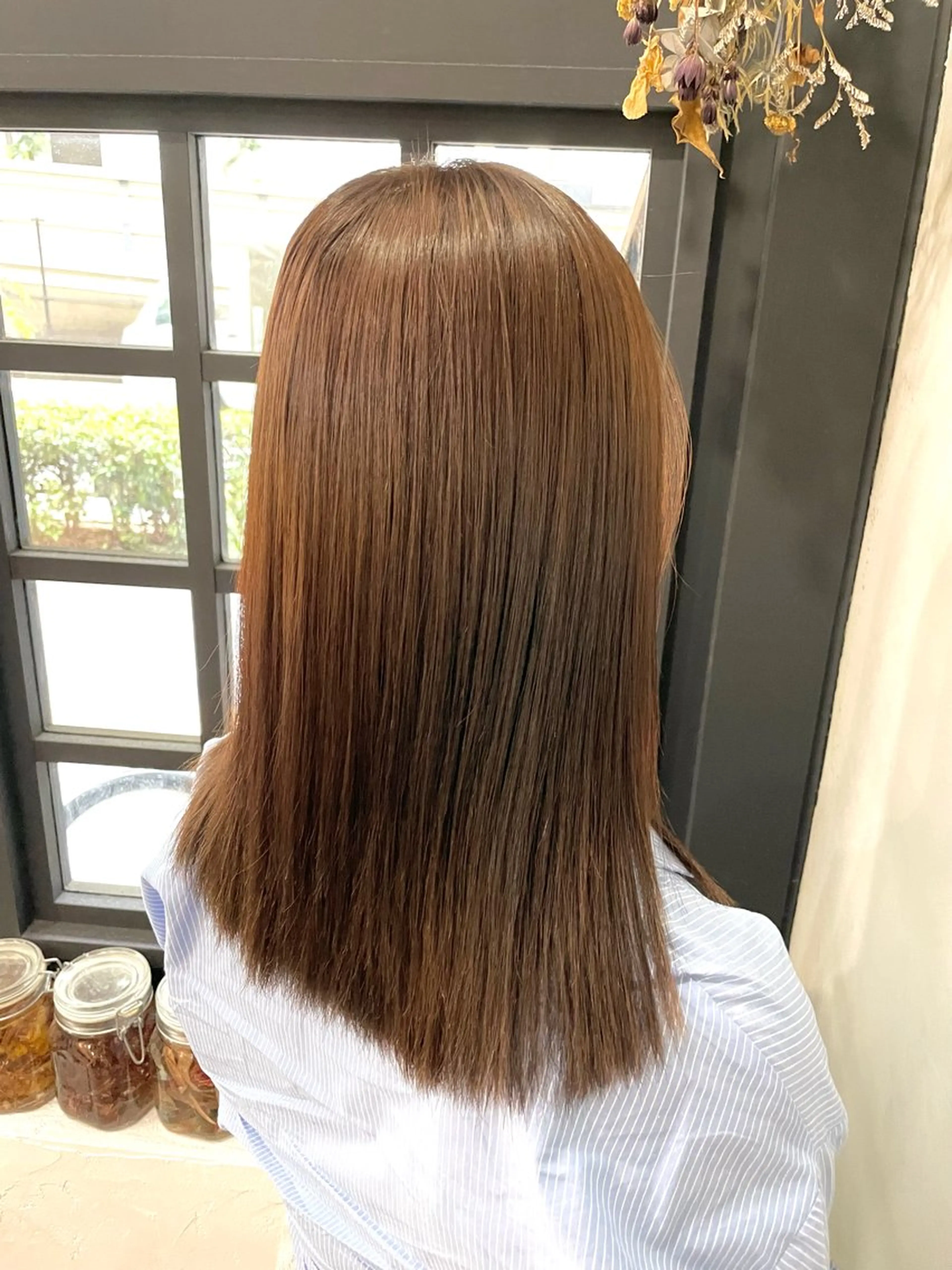 セミロング カラー ベージュカラー ✨レディースカット モデル募集✨イブキのヘアスタイル