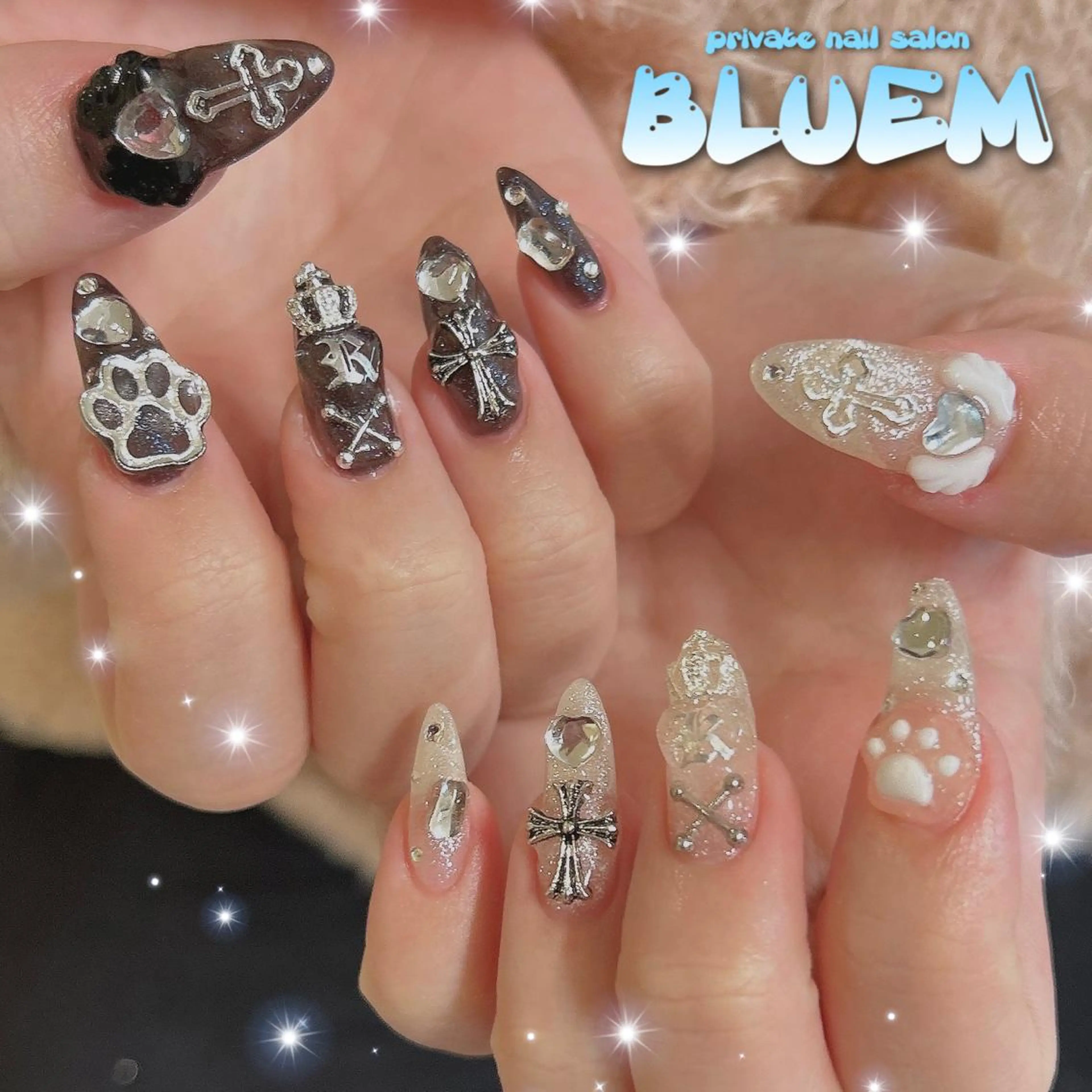 ネイル ハンドネイル BLUEM なな🐶のネイルデザイン