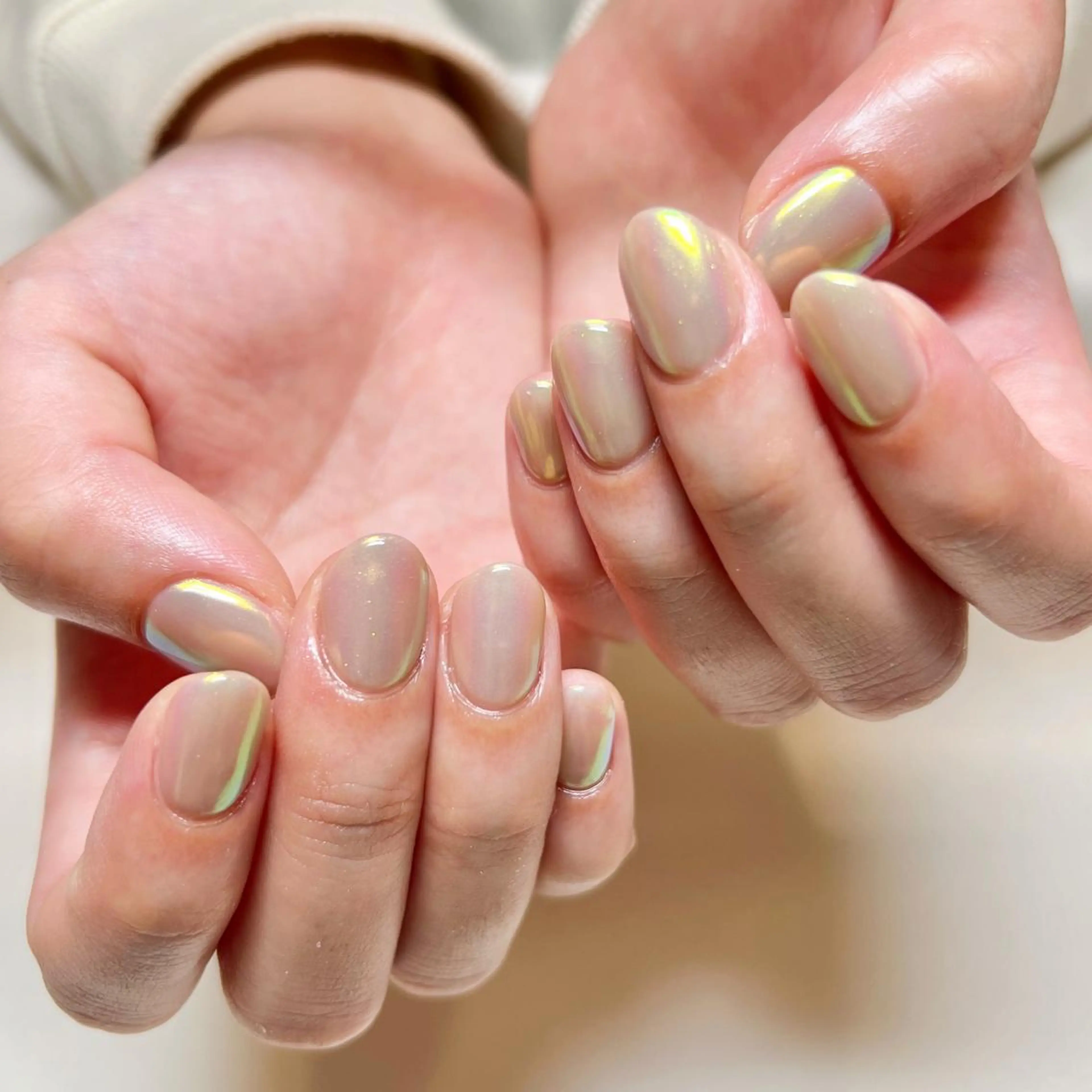 ネイル アートネイル ミラーネイル 持ち込み ワンカラーネイル ハンドネイル REHTOF ｜朝7時Open☀️のネイルデザイン