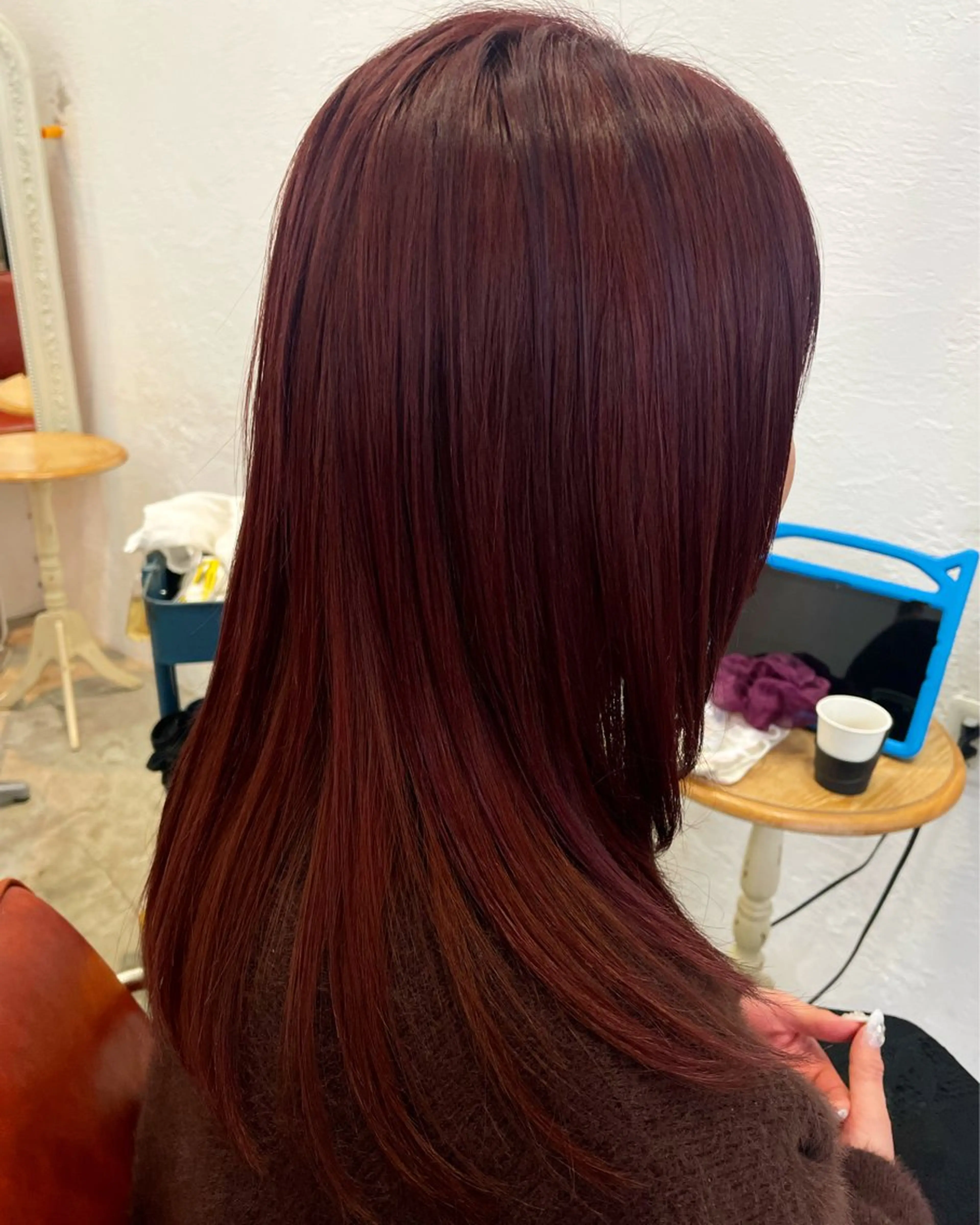 ロング カラー カット ヘアカラー fio マナミのヘアスタイル