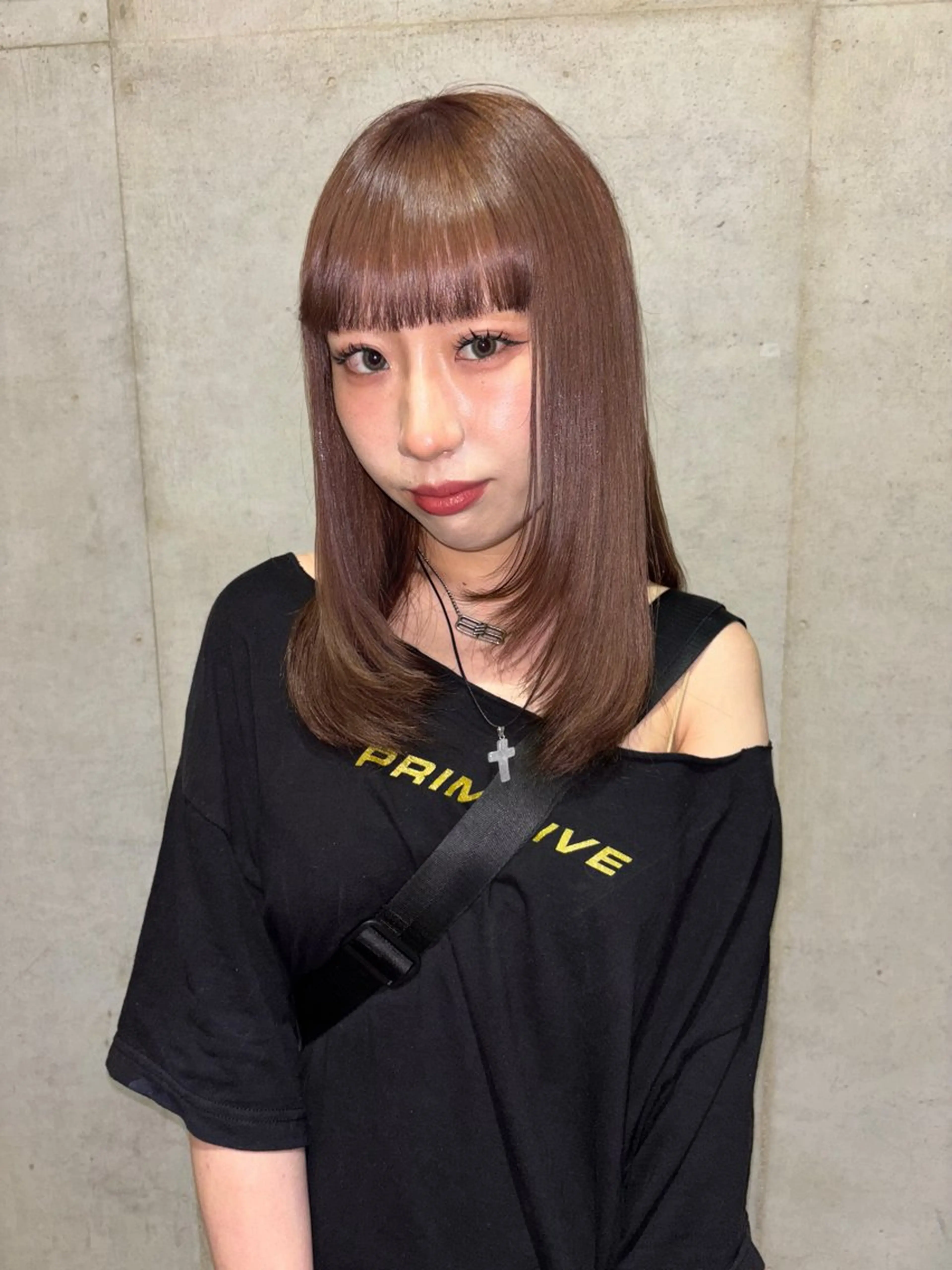 セミロング カラー カット ヘアカラー ⭐︎ハイトーン /レイヤー✩momoのヘアスタイル