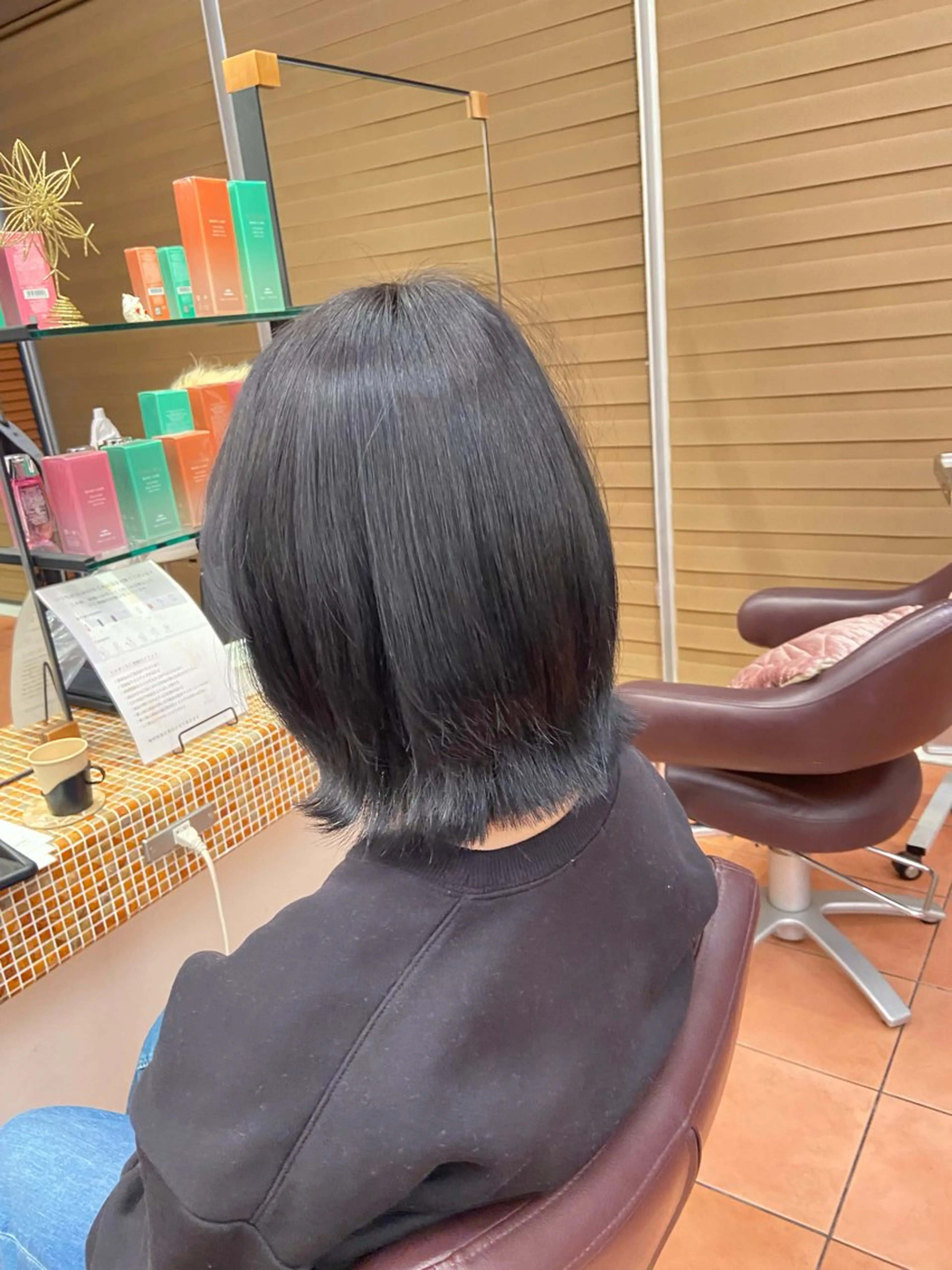 ミディアム カラー 透明感✨️艶カラー 井戸大喜のヘアスタイル
