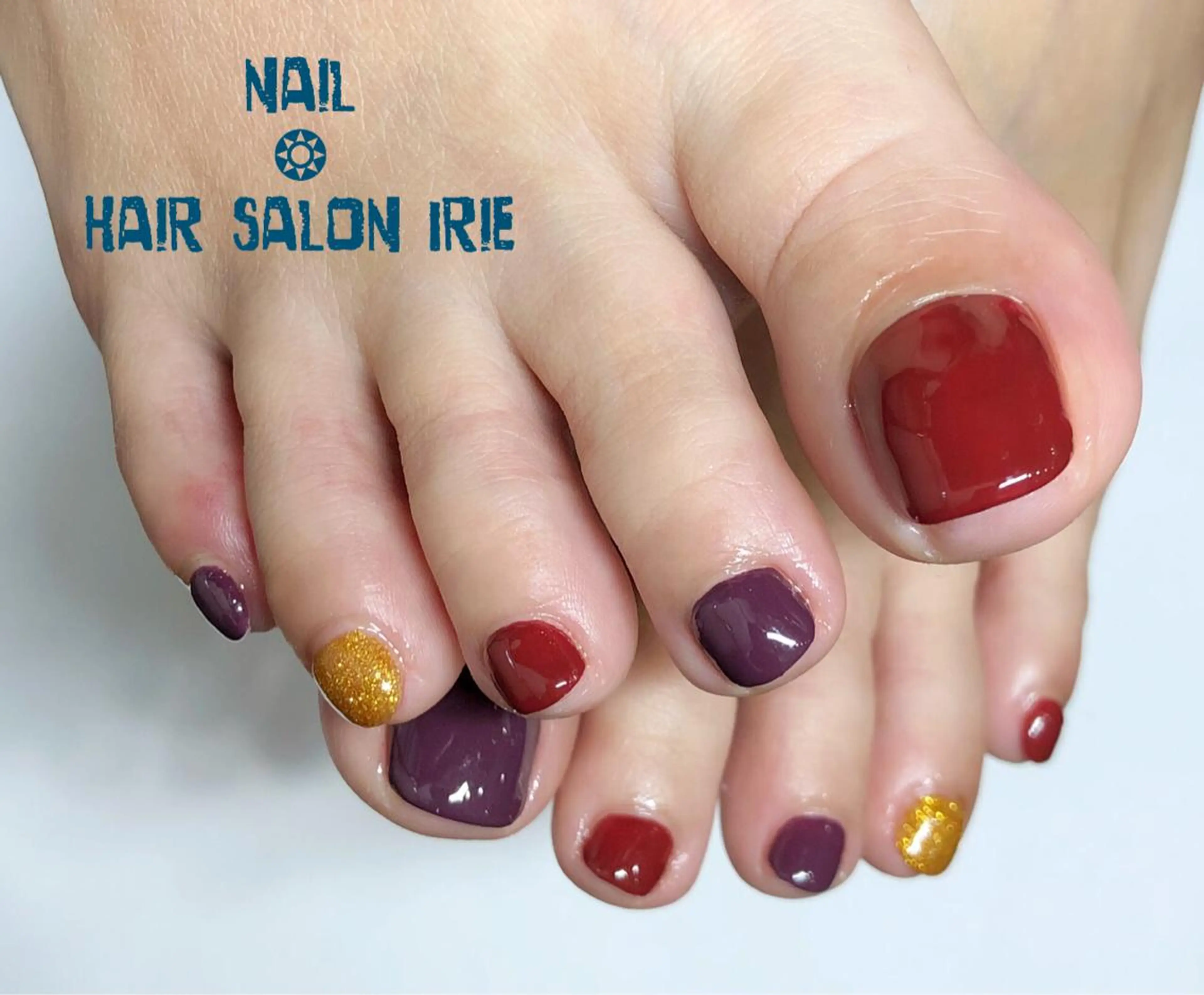 ネイル フットネイル Hair salon Irie所属・與儀 知佳のネイルデザイン