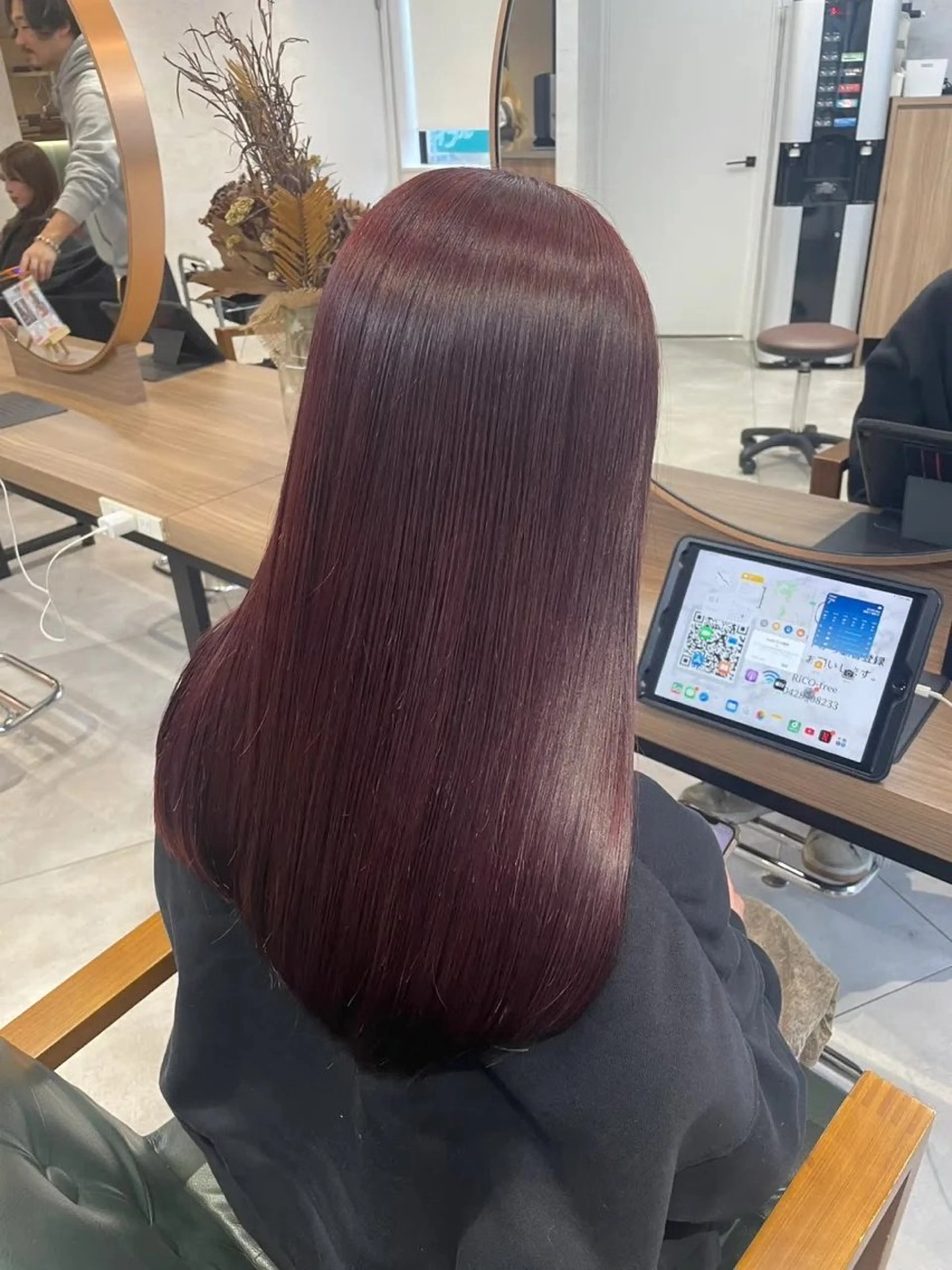 セミロング カラー レッドカラー ヘアカラー トリートメント 💠髪質改善／艶髪 平松世麗💠のヘアスタイル