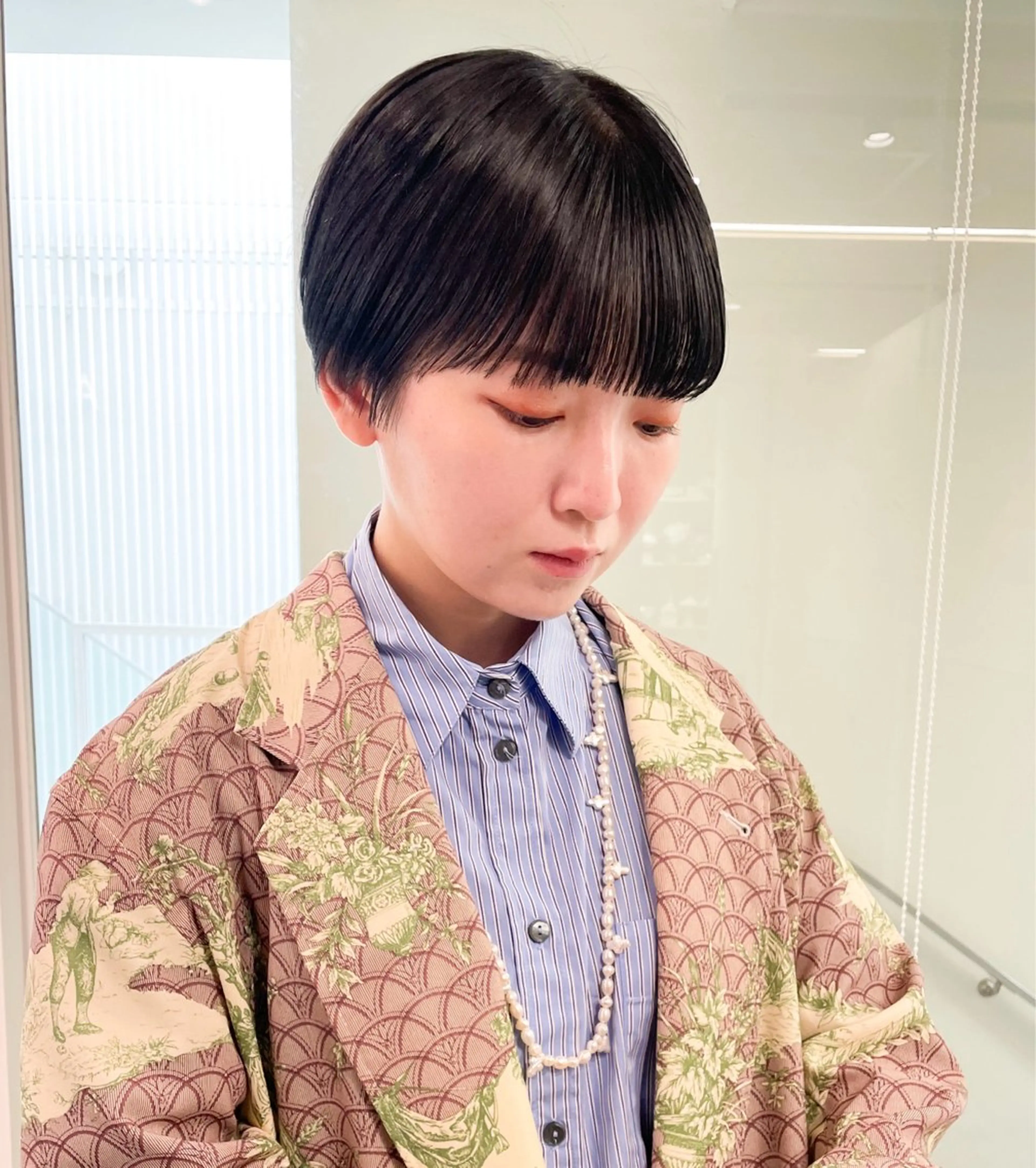 ショート カラー パーマ ヘアアレンジ 💖美髪改善💖 辻未侑のヘアスタイル