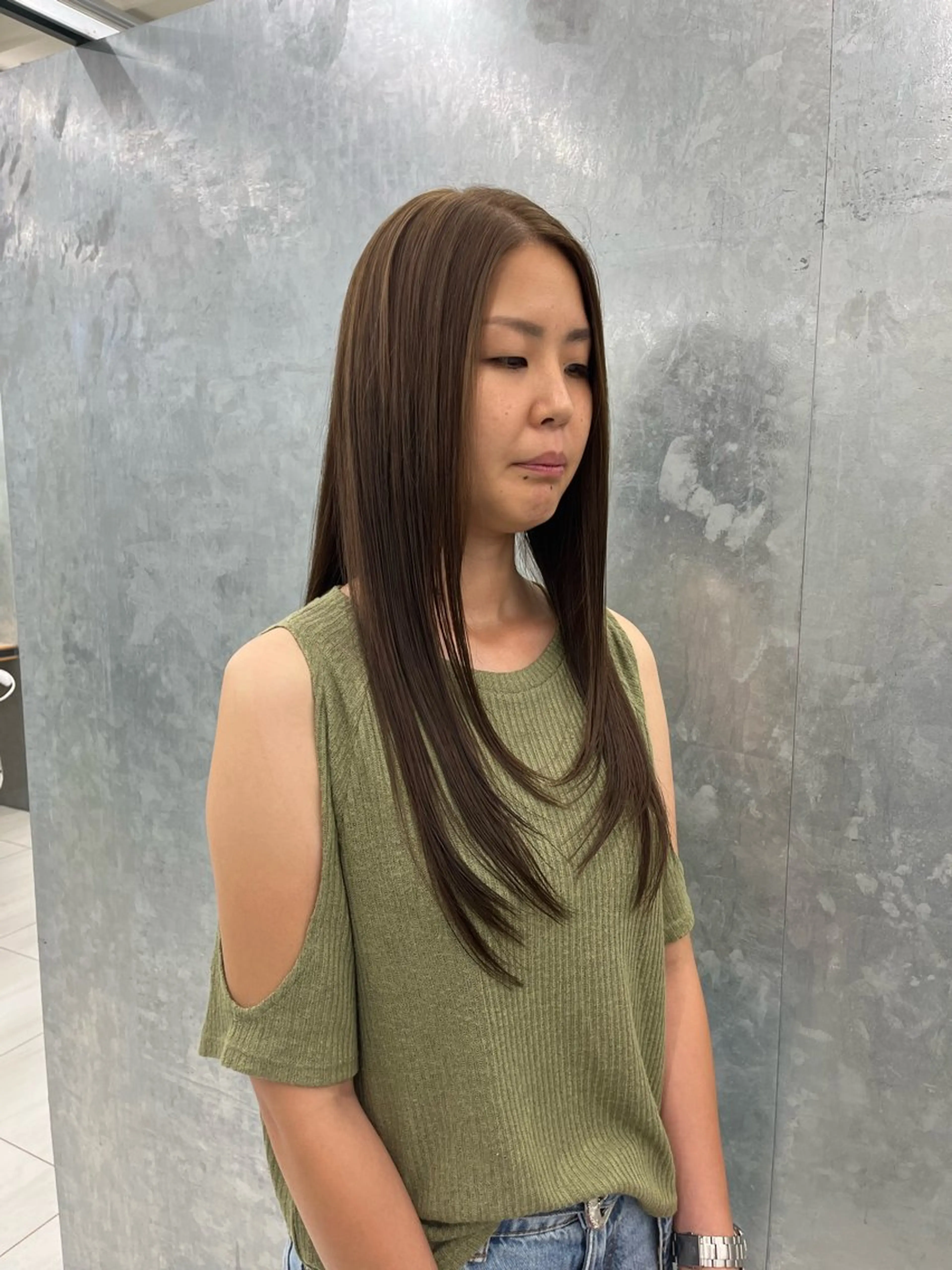 ロング ハイレイヤー レイヤーカット 神作 汐里　江古田 /透明感カラー🌿のヘアスタイル