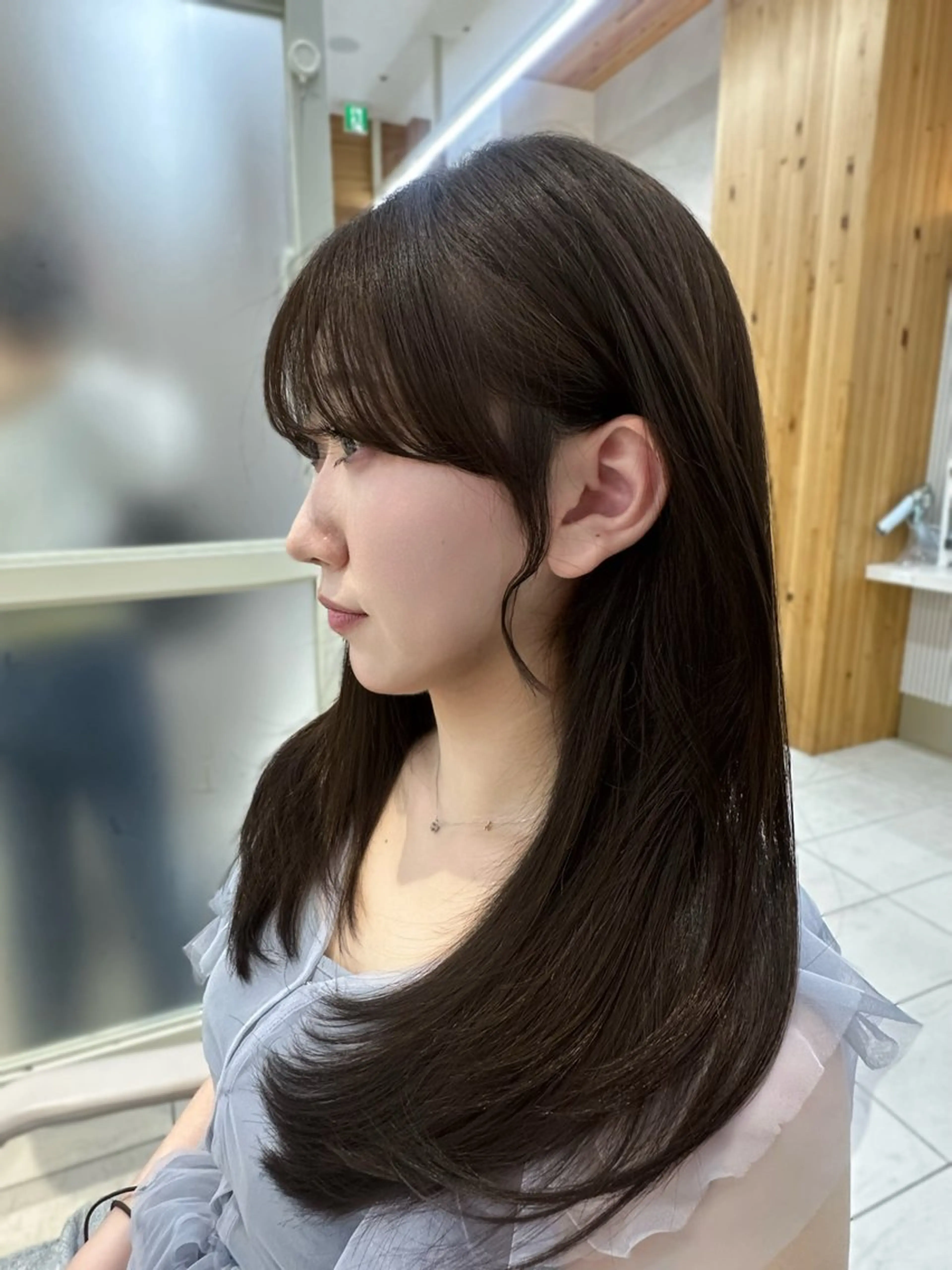 ロング oto🎀×美髪× シースルー前髪🤍のヘアスタイル