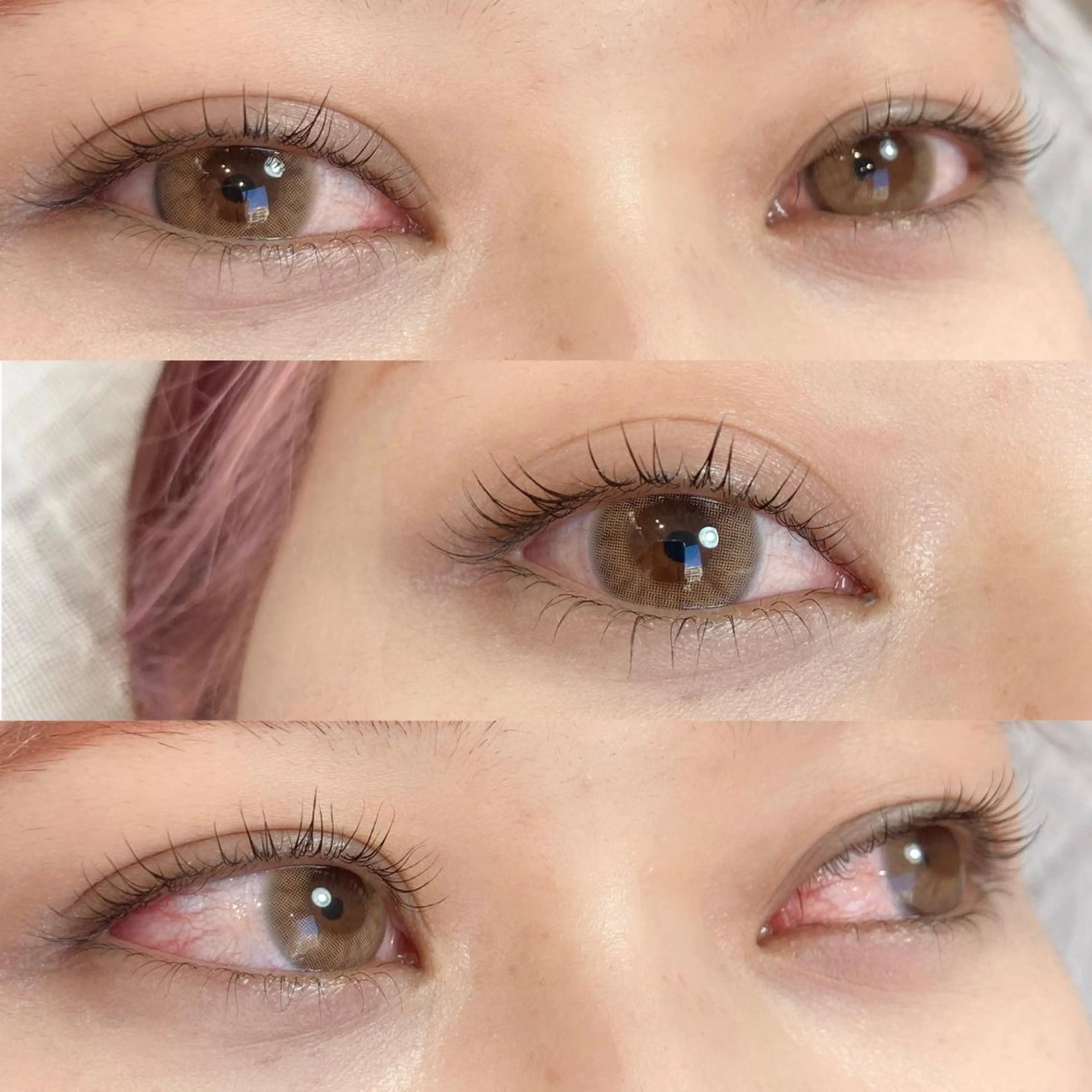 上下ラッシュリフト(まつげパーマ)の写真