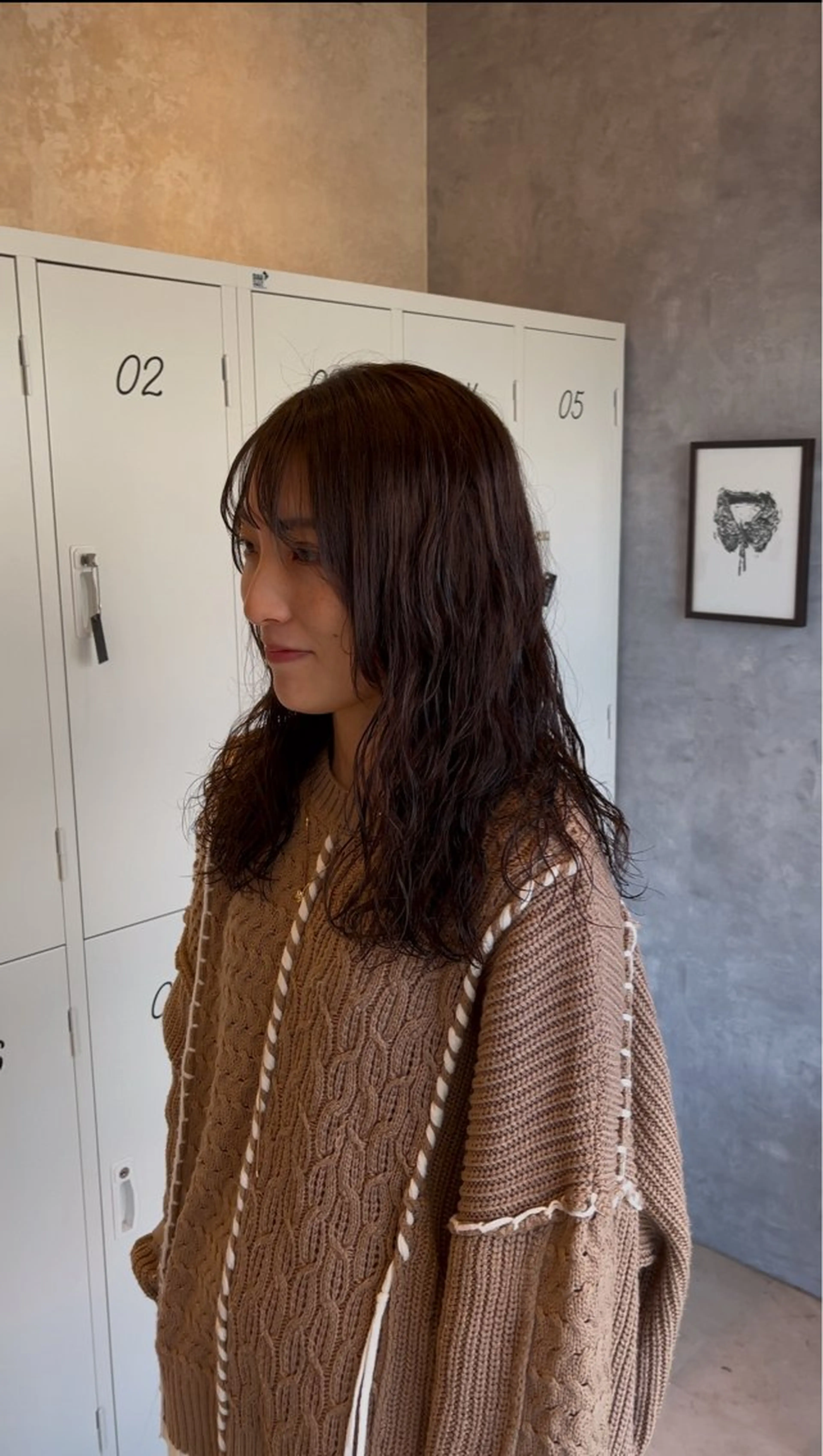 セミロング カラー ブリーチ 透明感カラー ブリーチなしカラー ボブ くびれヘア ヘアカラー トリートメント nagi所属・横田直也/韓国風 レイヤーカット/千種のヘアスタイル