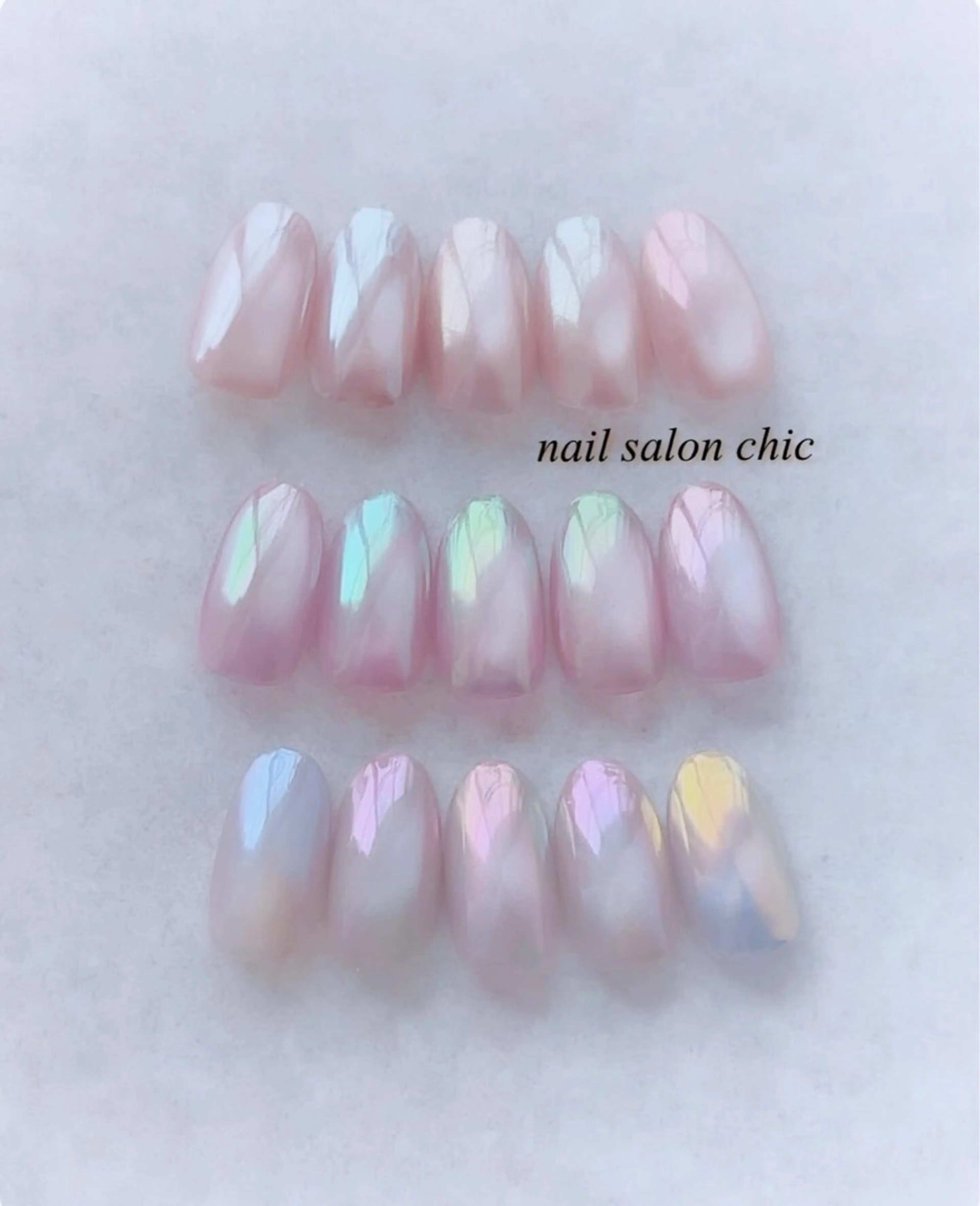 ネイル 氷ネイル・うるうるネイル マグネットネイル nail salon chicのネイルデザイン