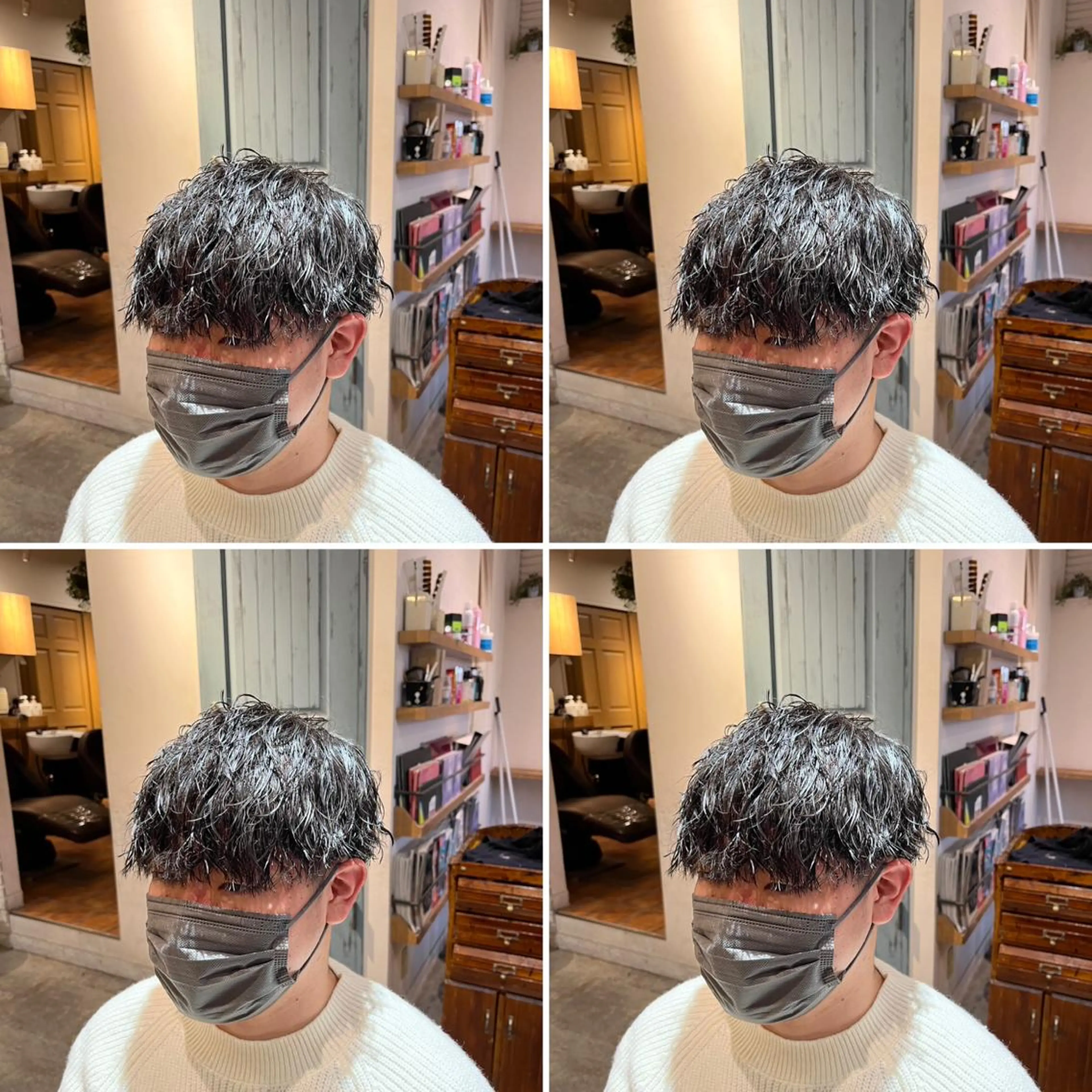 パーマ メンズ カット パーマ トリートメント ヘアセット 👑メンズパーマ特化 店長望月謙二郎👑のヘアスタイル