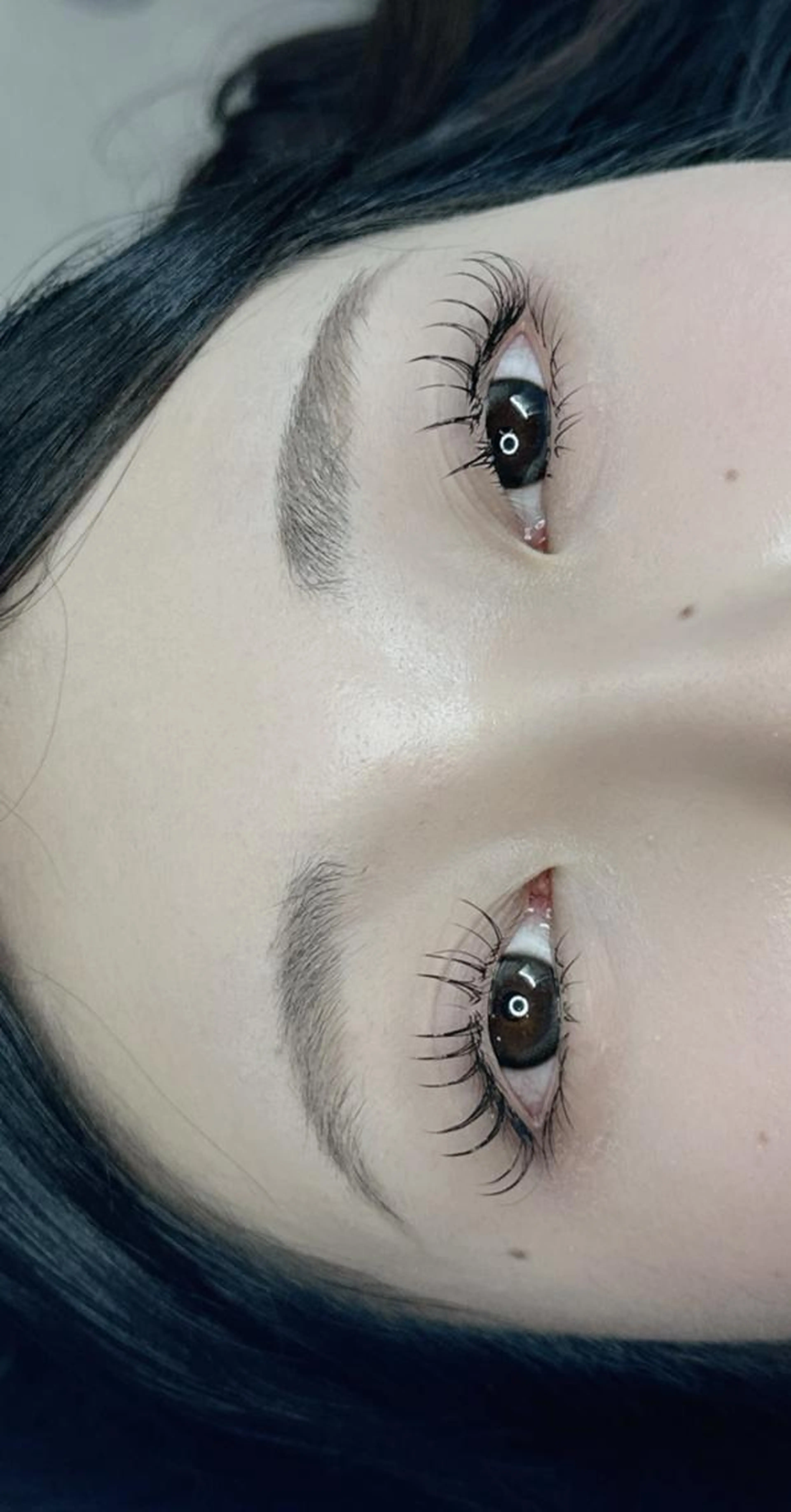 【✨オフ無料✨】🔥話題のロット式上のみまつげパーマ(パッチリ)➕フラット100本➕下マツエク30本(コーティング付き)の写真