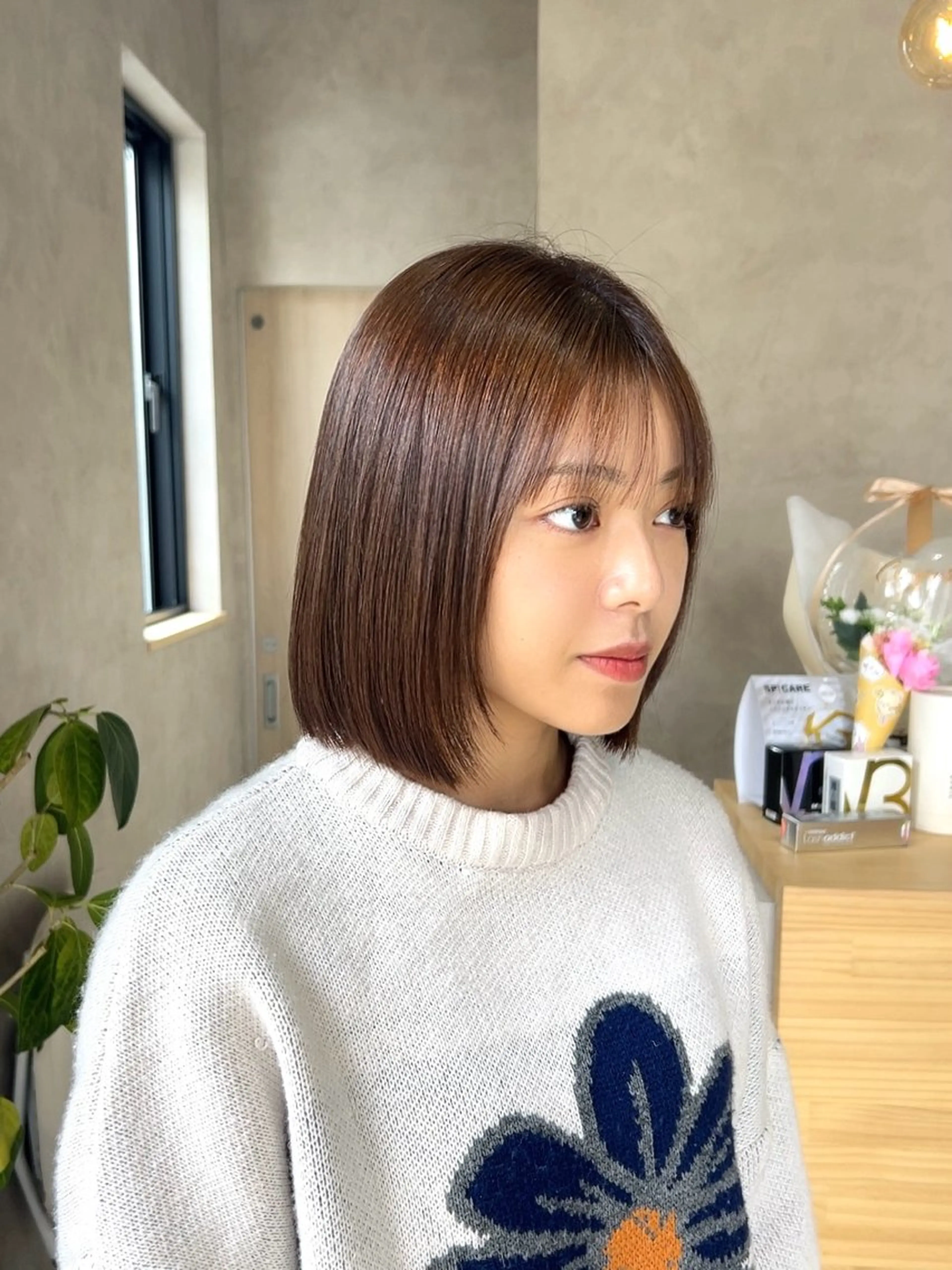 ショート 縮毛矯正 nook.【ヌーク】所属・yumi/ nook.【ヌーク】のヘアスタイル