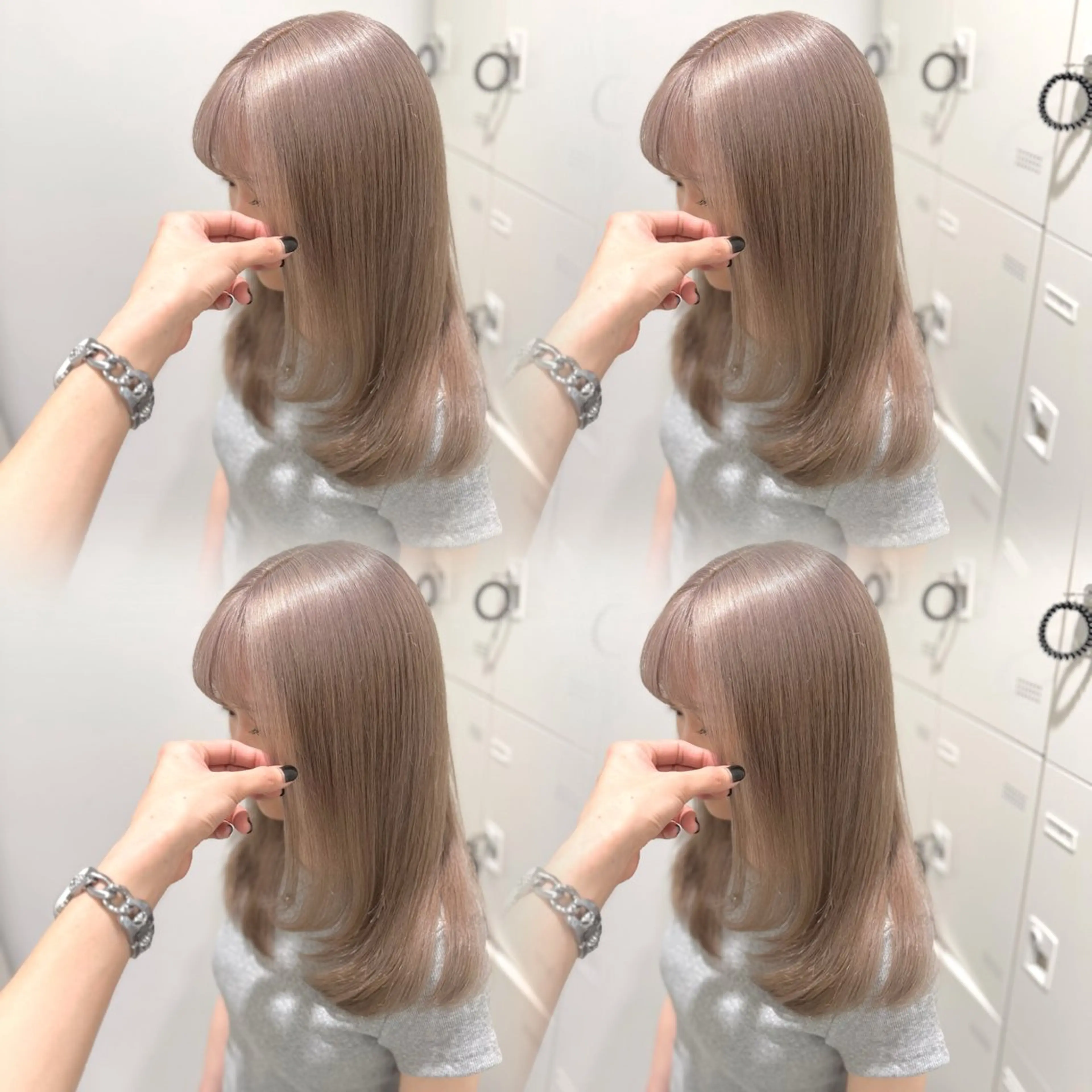 【ミニモ限定】🤍カット＋トリプルカラー(ケアブリーチ2回＋カラー)＋オリジナルトリートメントの写真