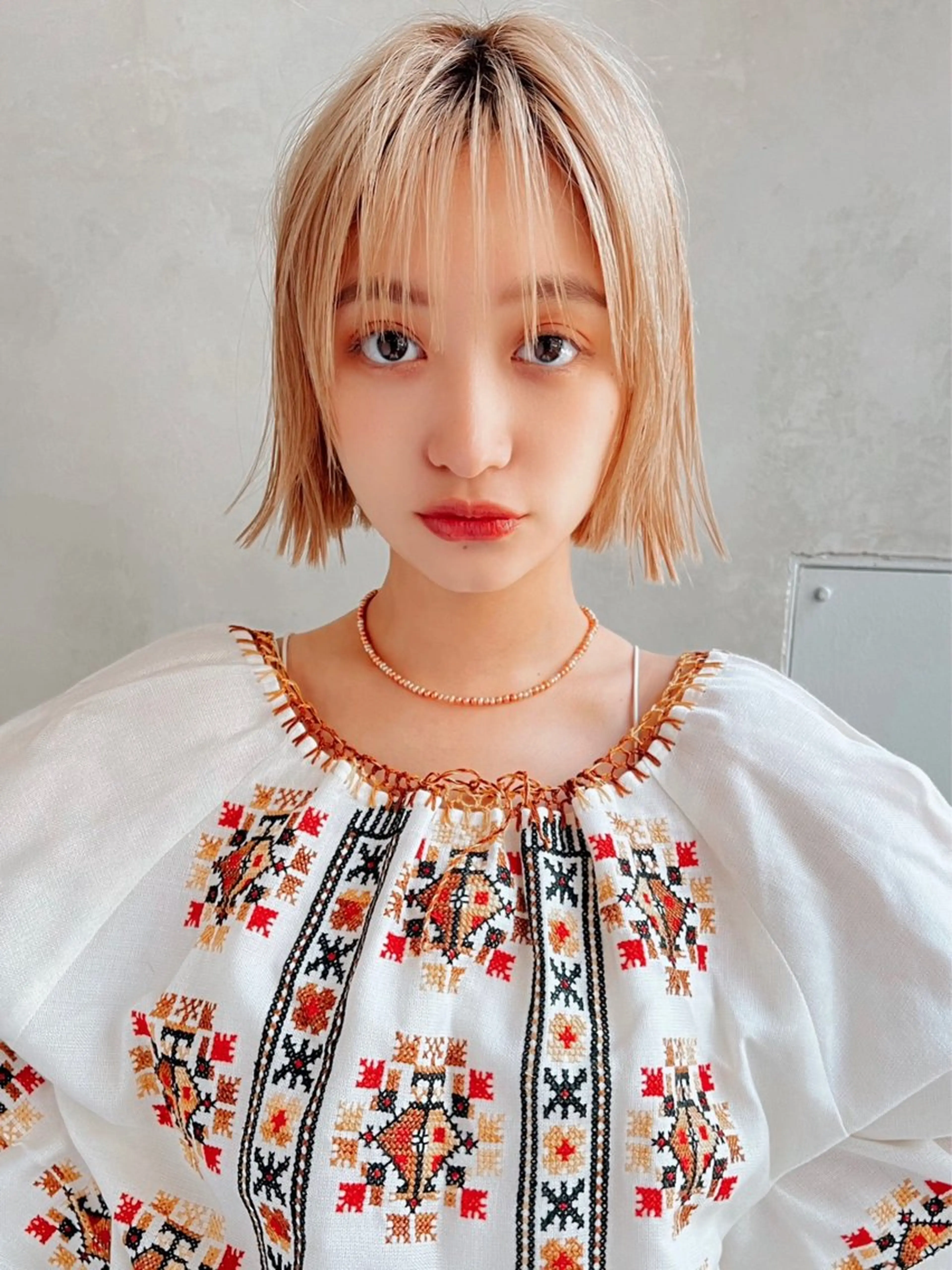 ショート カラー RUKA 美容院×ネイリストのヘアスタイル