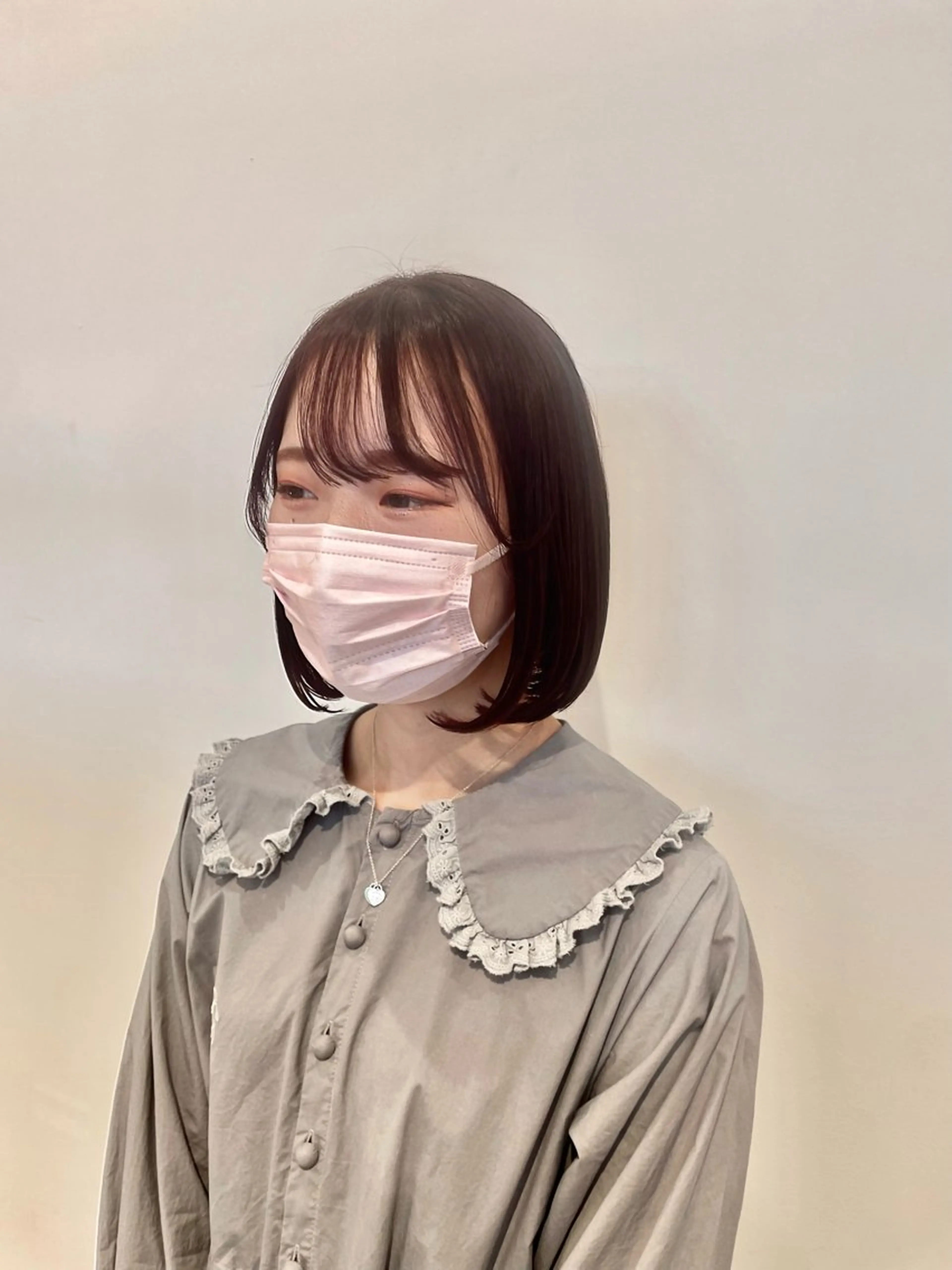 ミディアム カラー ピンクカラー ボブ ufu所属・🫧KOWATA KASUMI🫧のヘアスタイル