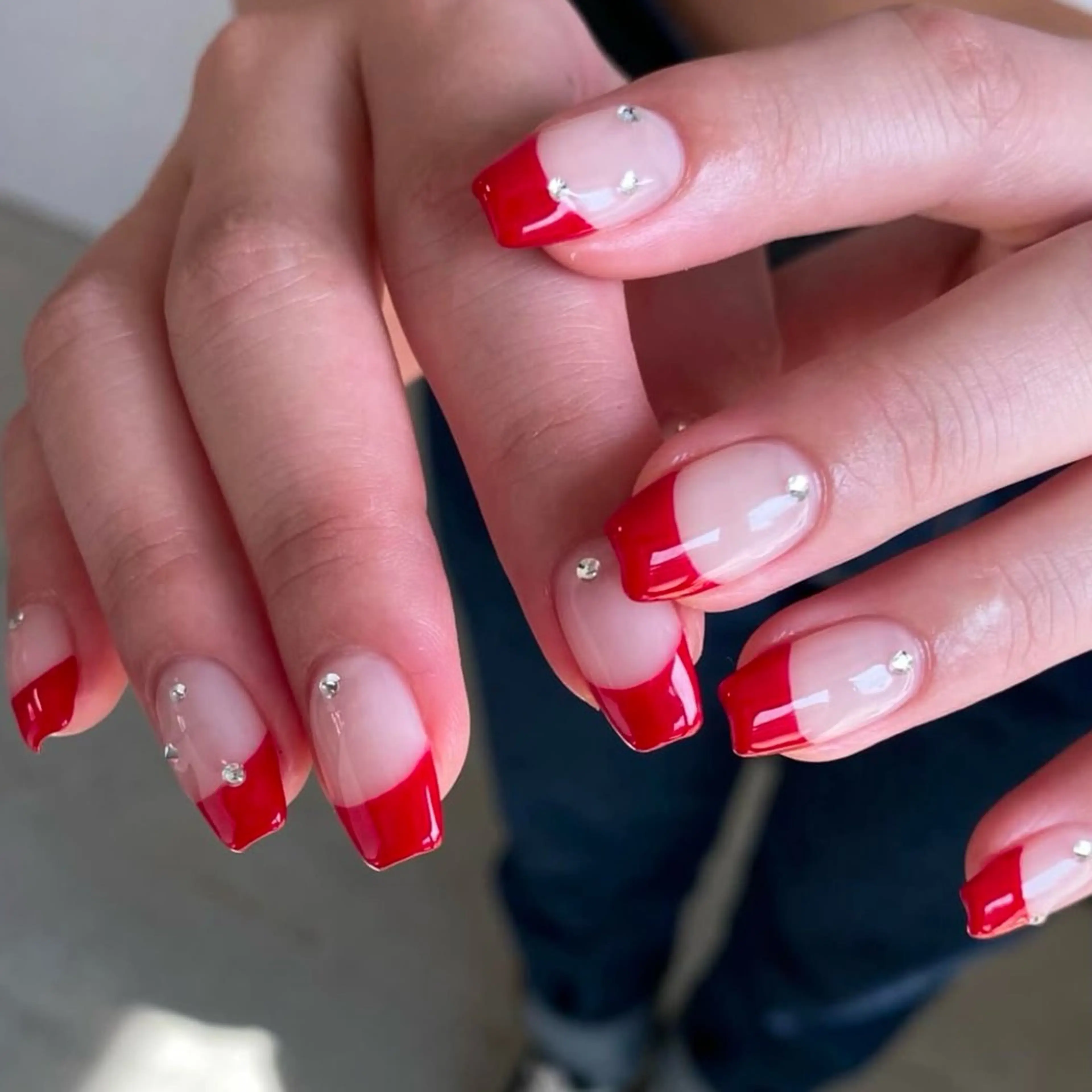 【12月限定クーポン❗️】オフなしfrench nail(ベースカラーなし)の写真