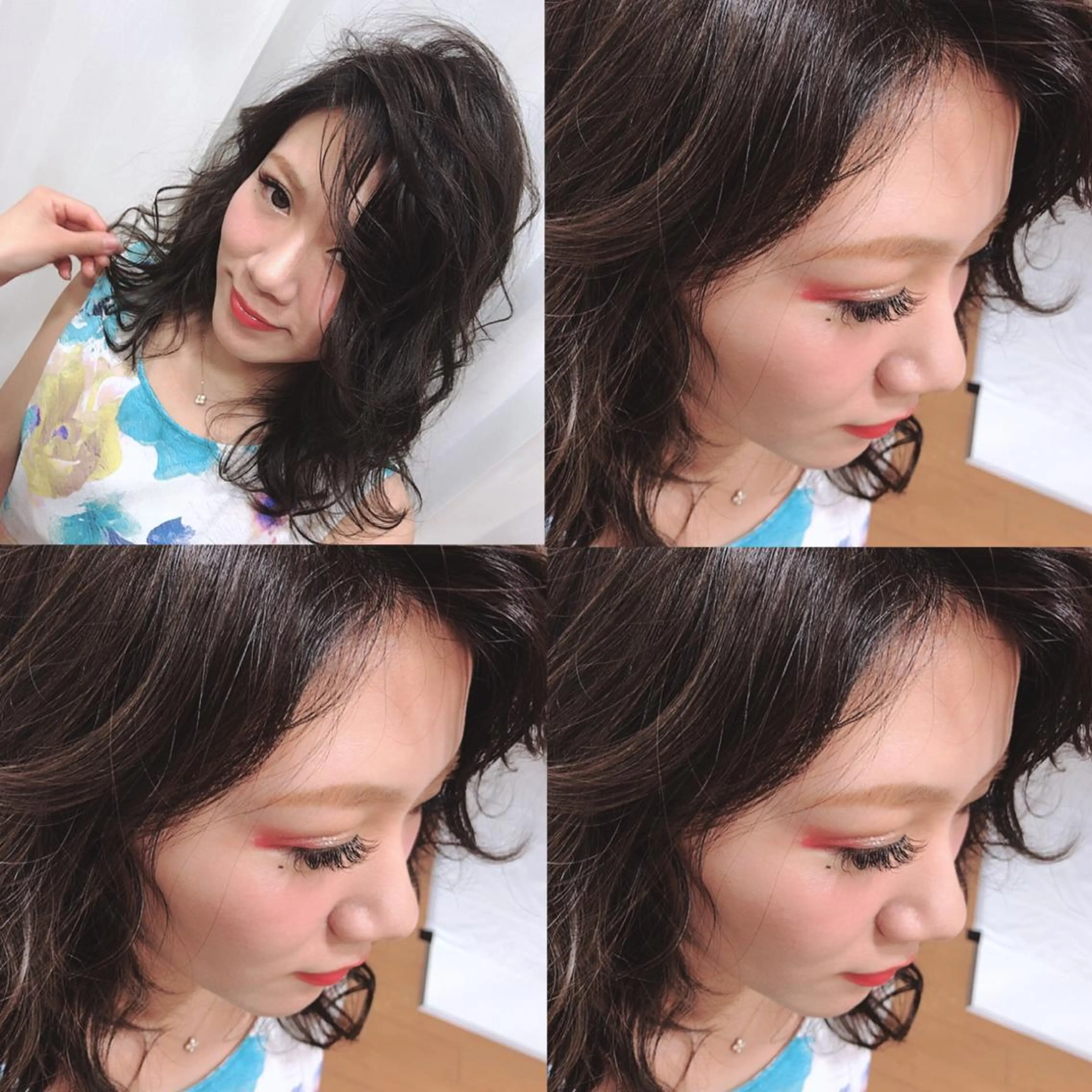 セミロング カラー ヘアアレンジ knock【ノック】所属・烏丸韓国ヘア🇰🇷 ayaka🎀のヘアスタイル