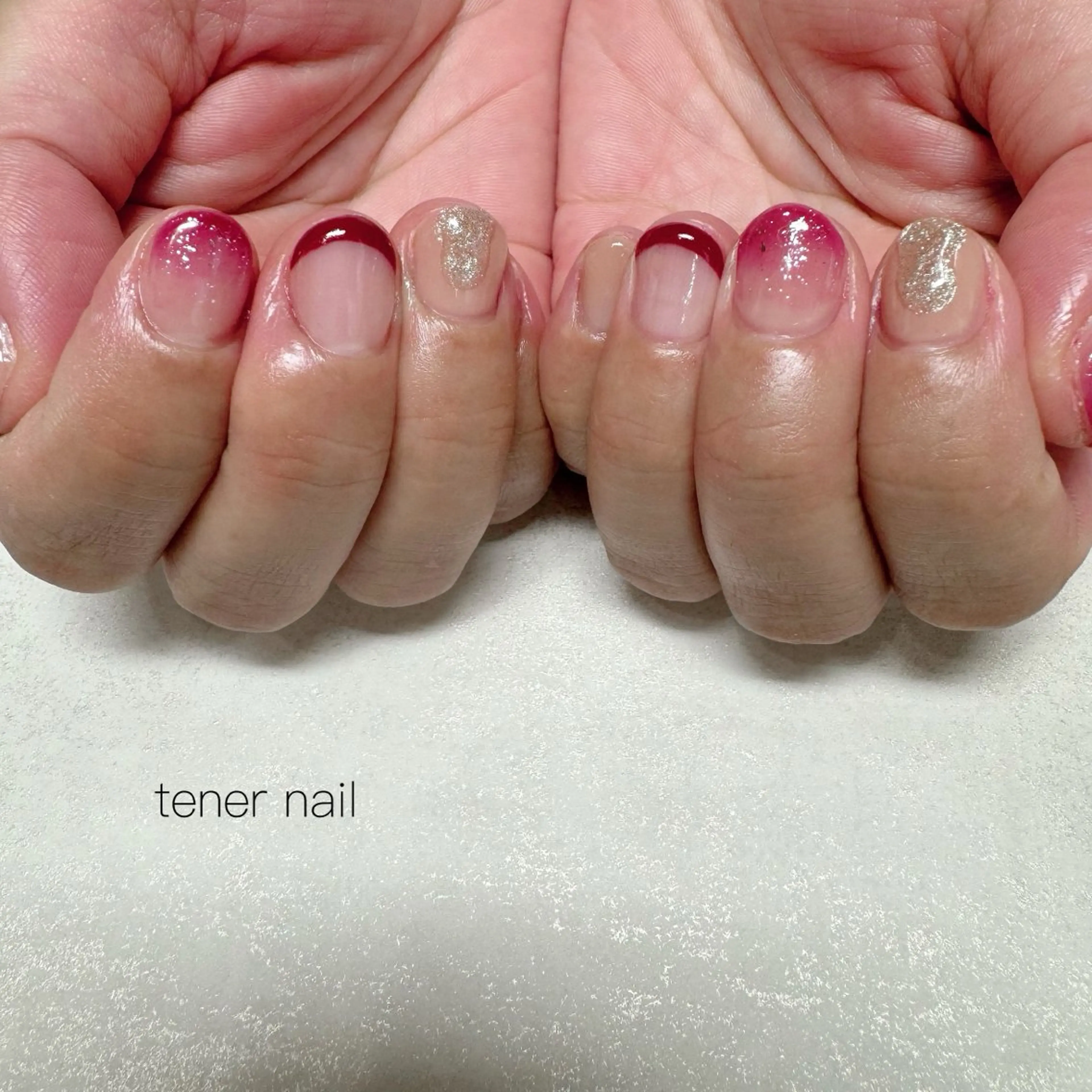 ネイル キラキラネイル ニュアンスネイル ハンドネイル tener  nail  テネルネイル所属・テネルネイル tener nailのネイルデザイン