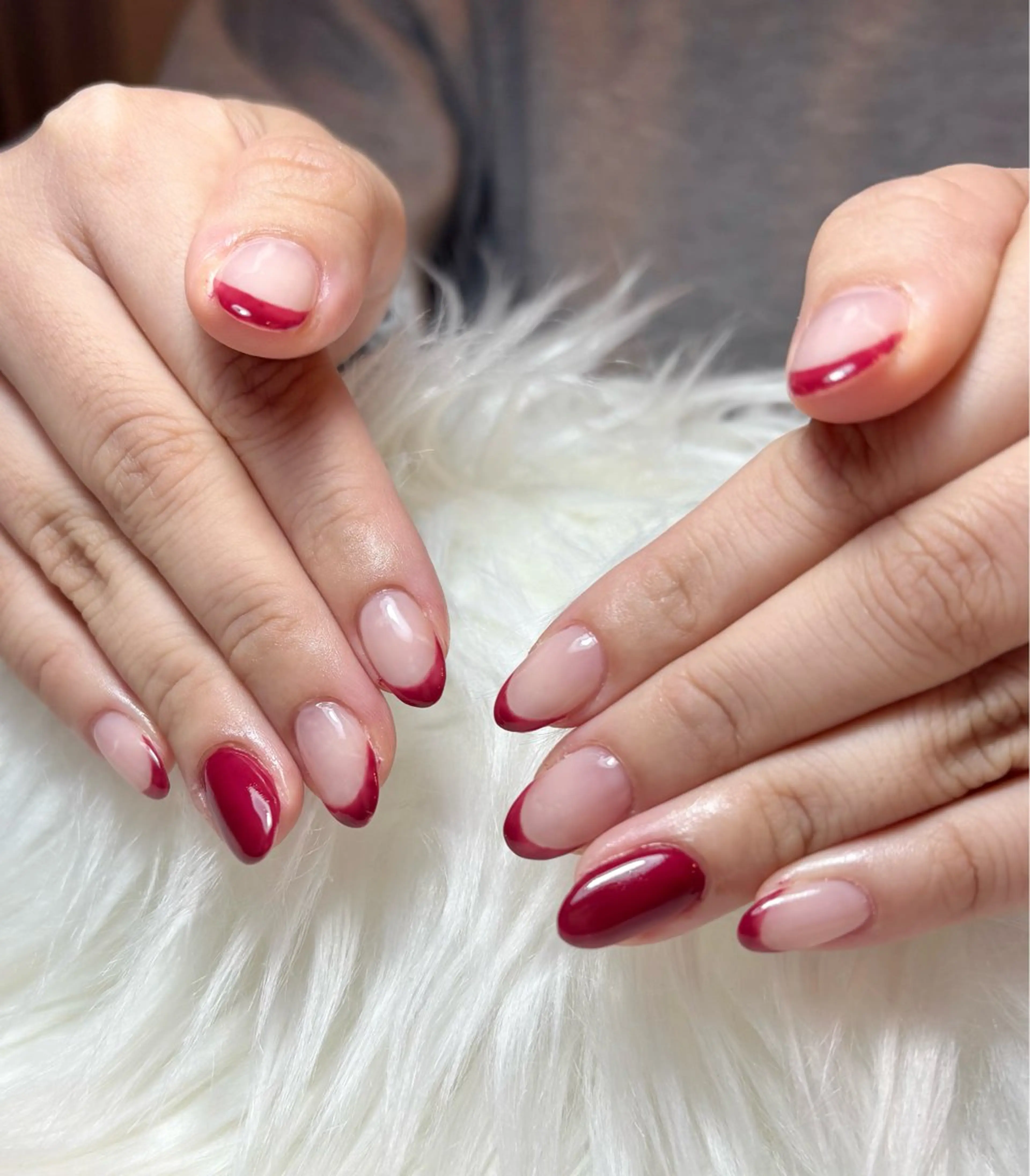 ネイル フレンチネイル ハンドネイル Lino.b所属・Aulu’b@ ayakaのネイルデザイン