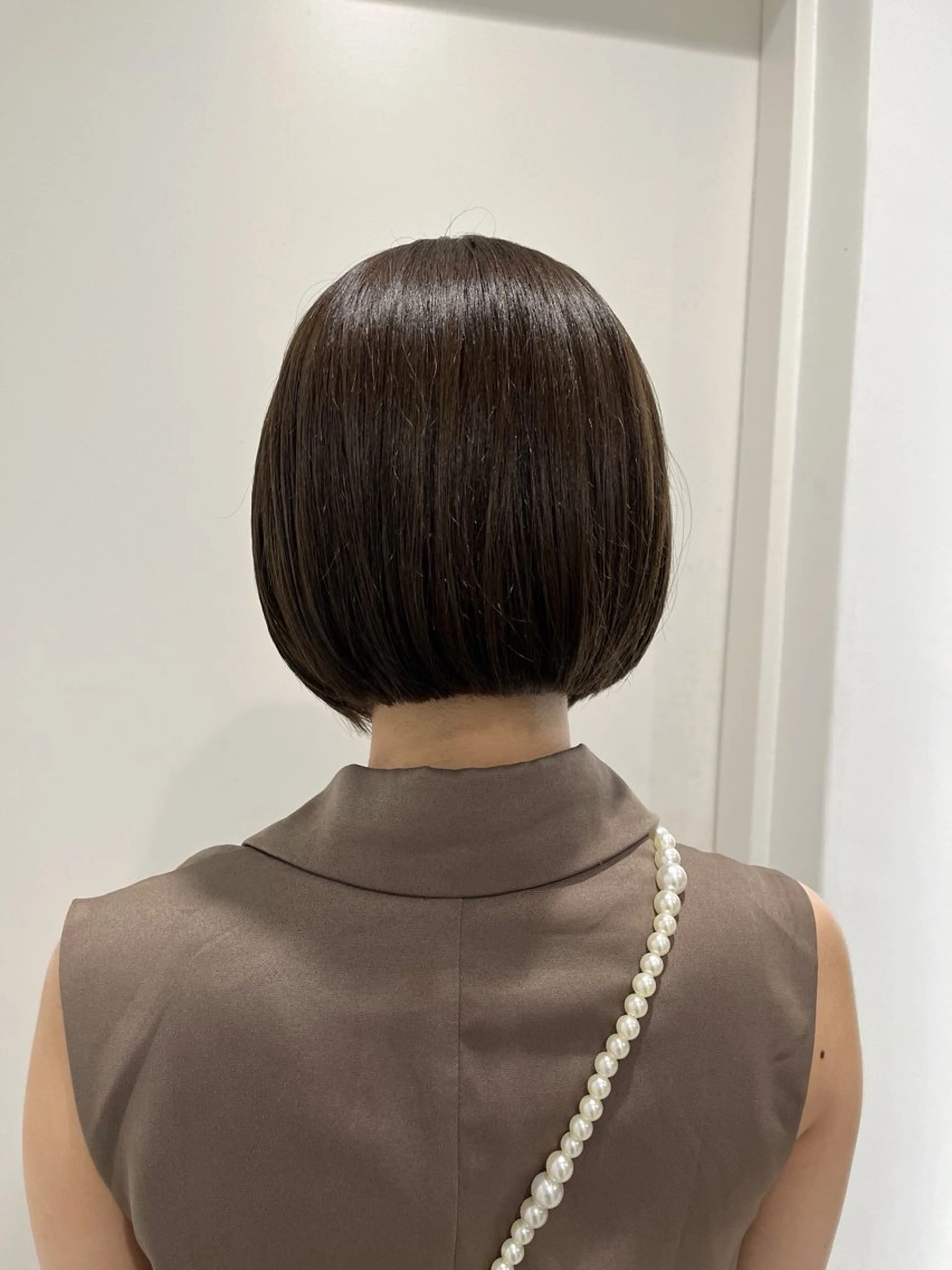 ショート ボブ モテヘア/グレージュ /ボブ/前原汐🎐のヘアスタイル