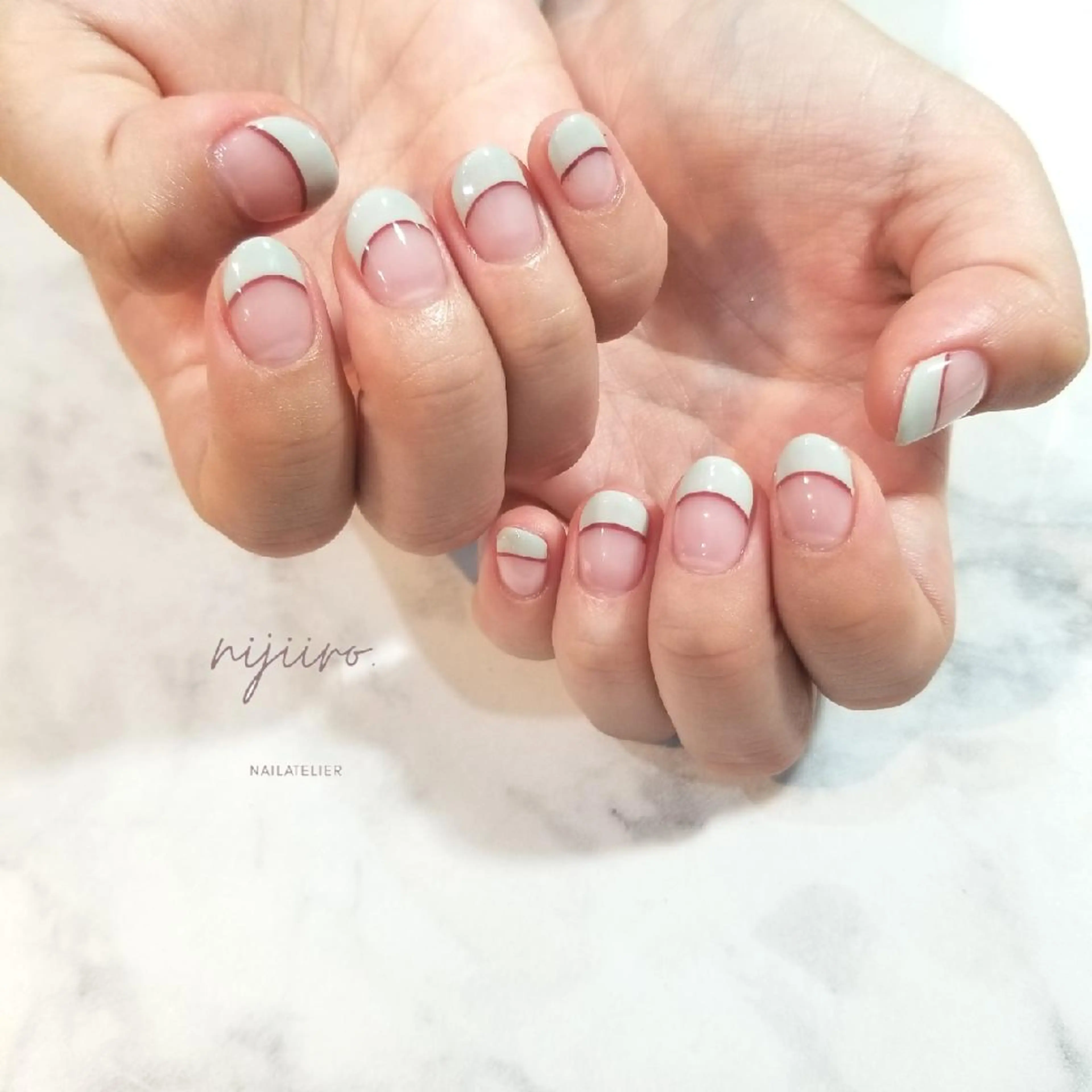ネイル ハンドネイル nailatelier nijiiro.所属・nijiiro🌈 サトウのネイルデザイン