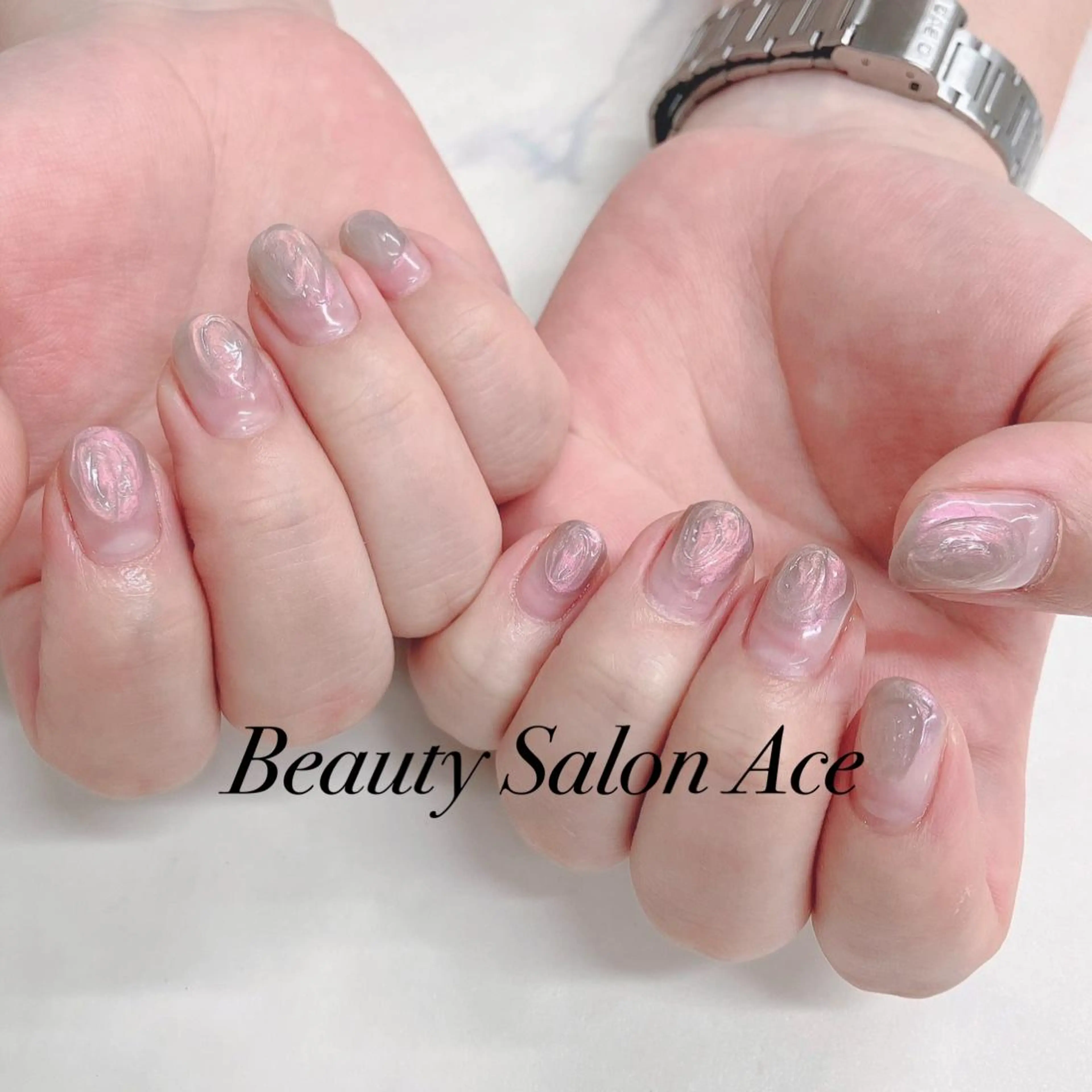 ネイル メンズネイル 夏ネイル ハンドネイル ハンドケア Beauty Salon Ace（ネイルサロン　エース）所属・池袋フィルイン Ace♡長さだしのネイルデザイン