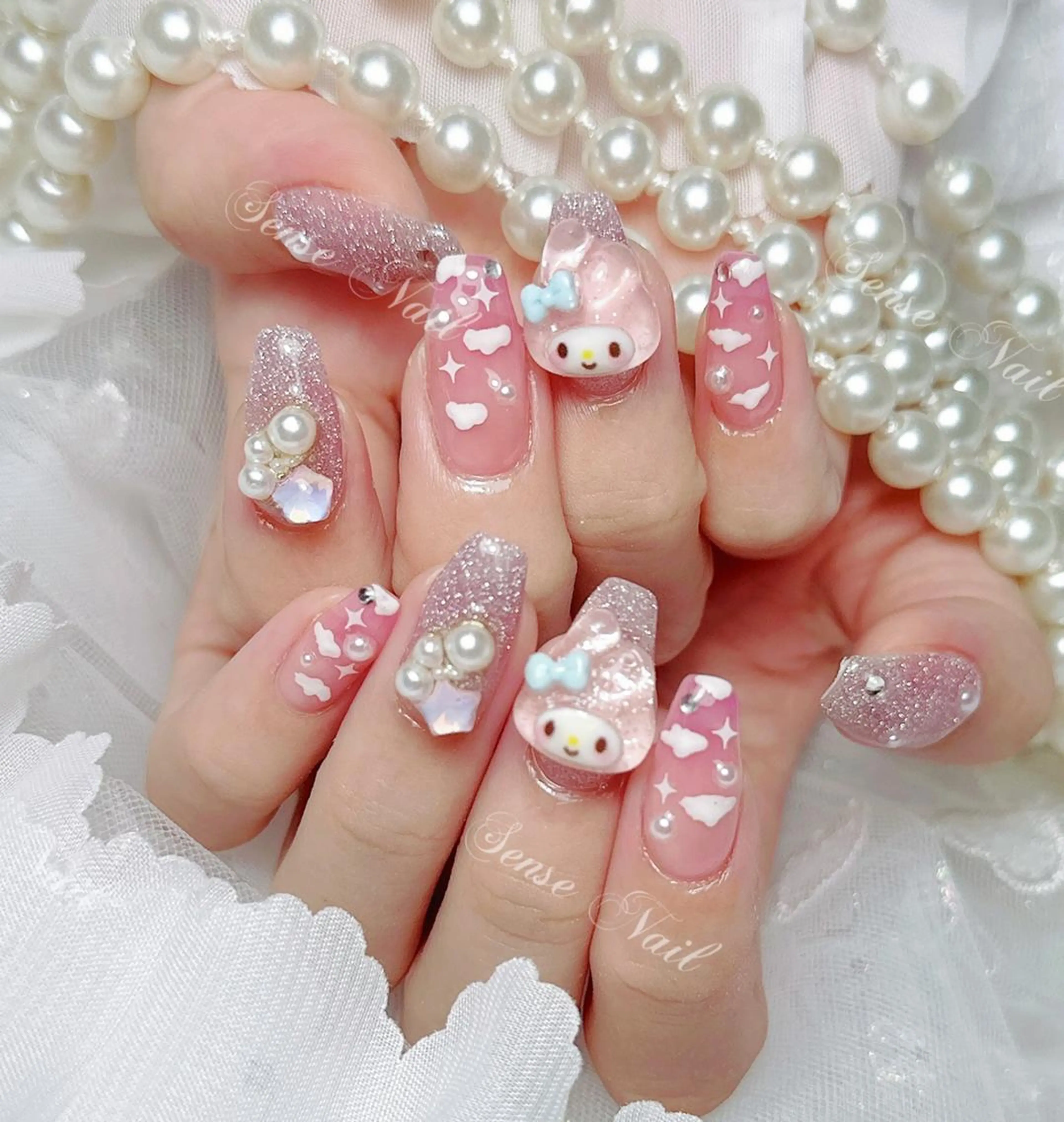 ネイル ハンドネイル Bunny 🐰のネイルデザイン