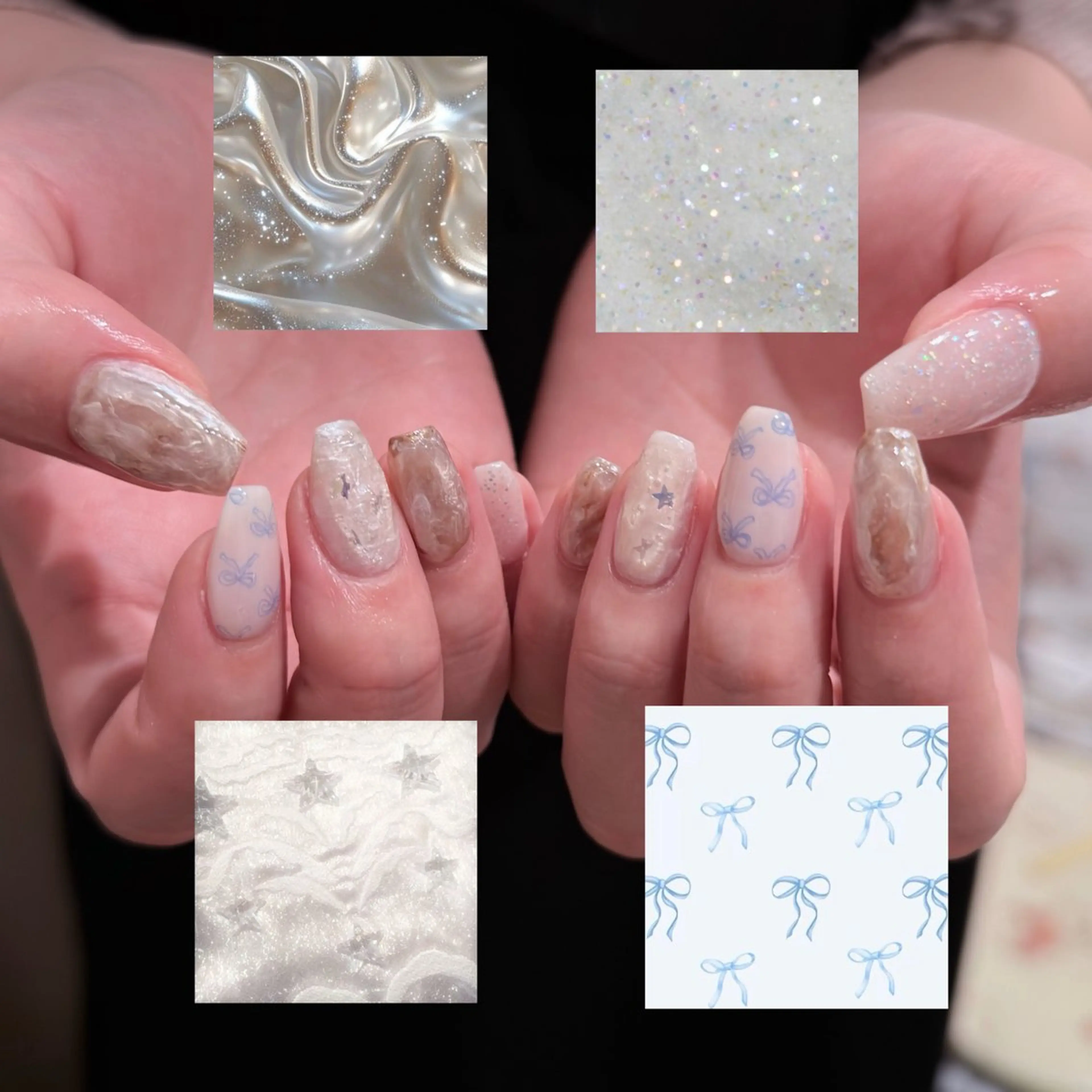 ネイル ハンドネイル 🎀 Hiyubi._.nail 🫧所属・🎀フェイ フェイ🫧💗のネイルデザイン