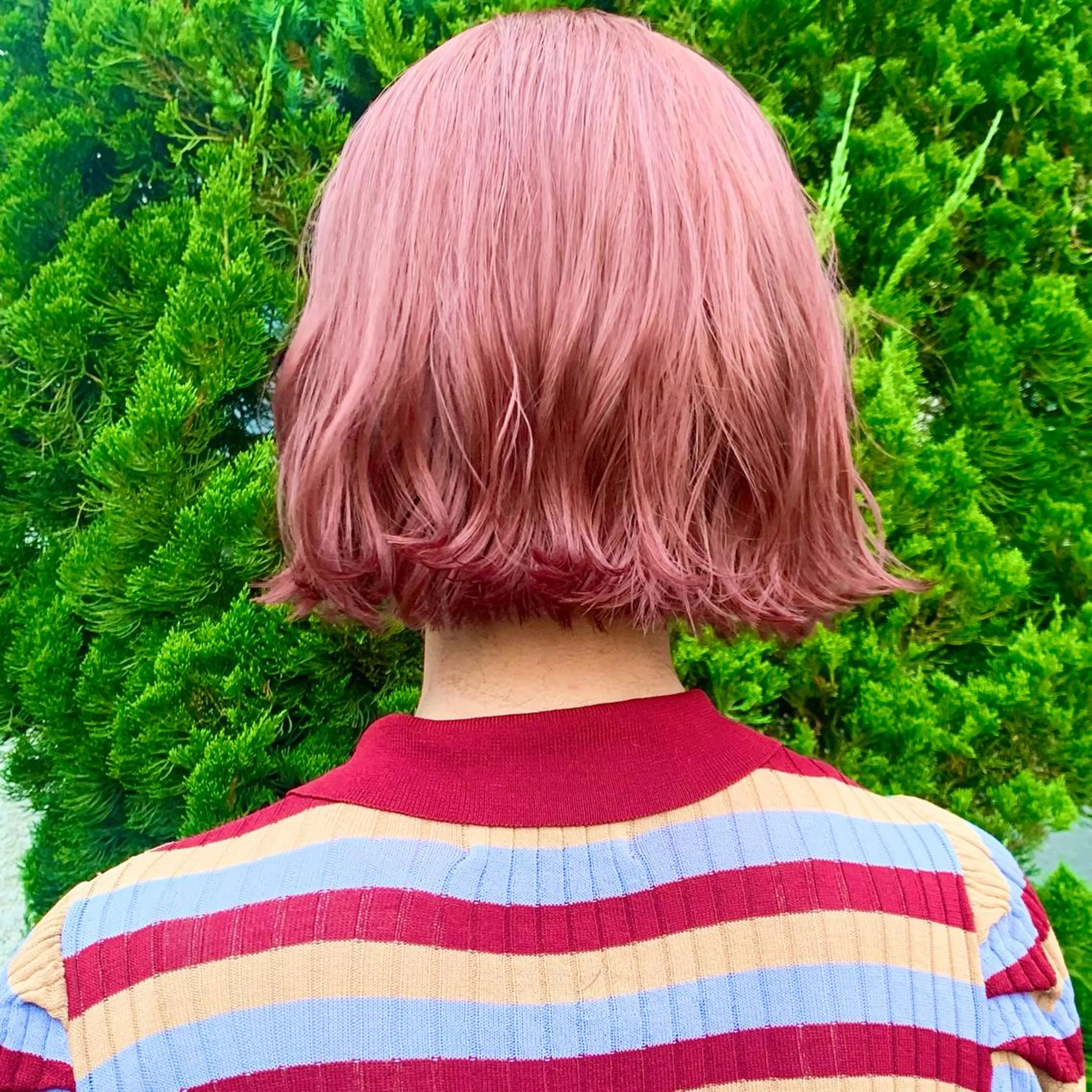 ショート カラー ヘアアレンジ メンズ 切りっぱなしボブ メンズブリーチ ベージュカラー ブリーチ ブラウンカラー No1韓国風レイヤー &カチモリ✨ /サキのヘアスタイル