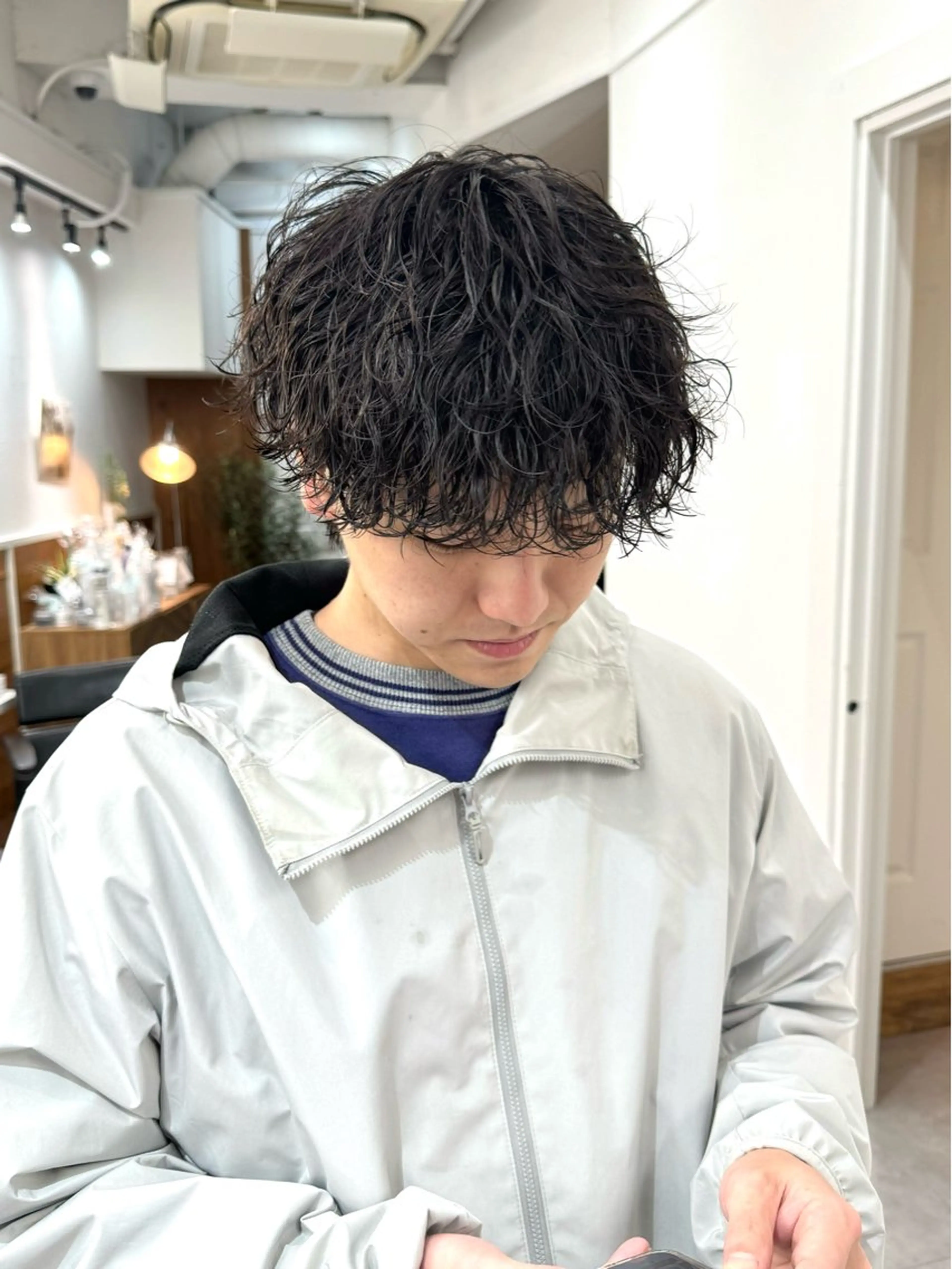 パーマ メンズ メンズパーマ 波巻きパーマ カット パーマ トリートメント シャドウパーマ/ 波巻パーマYu-Kiのヘアスタイル