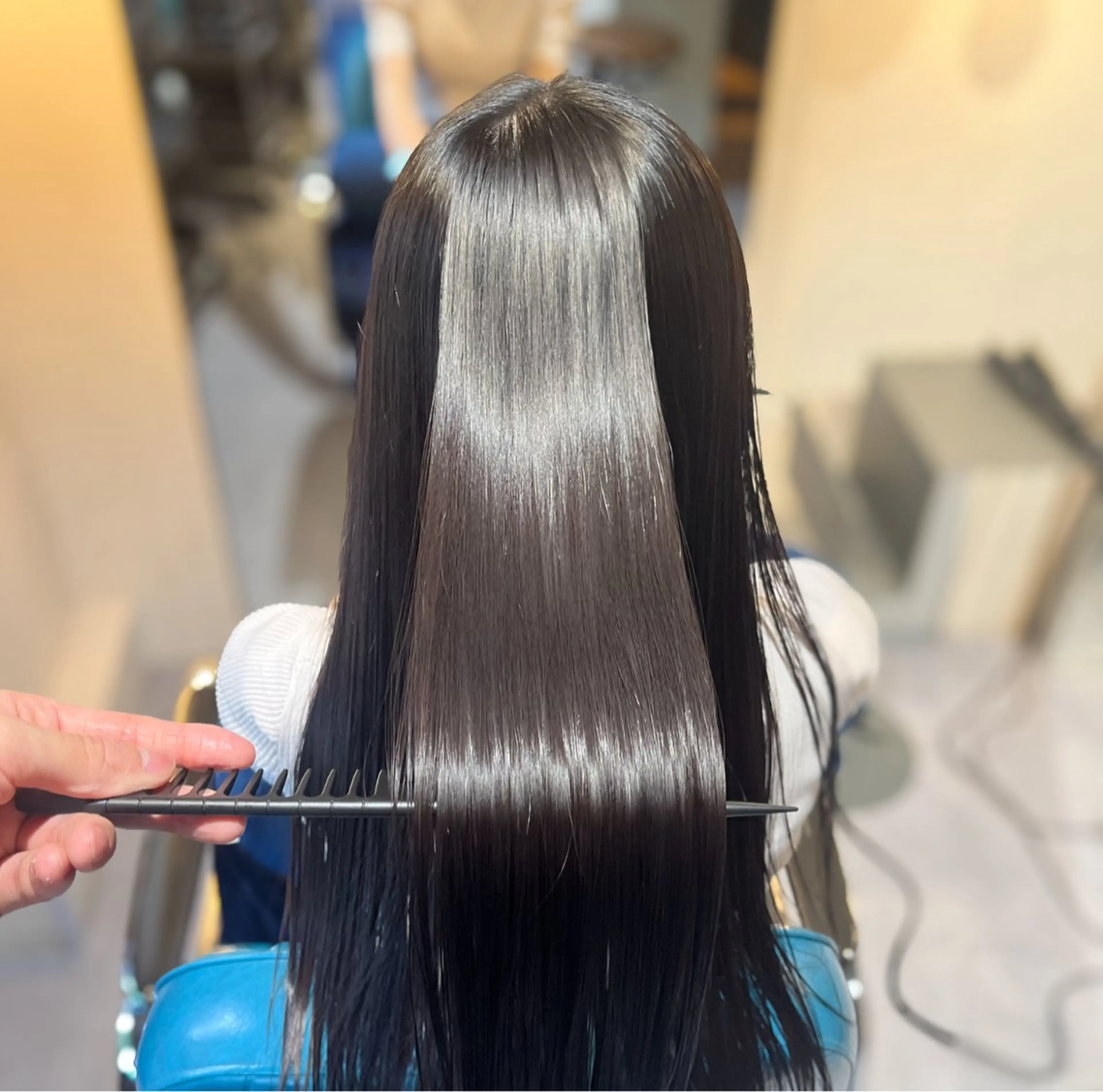 ロング カラー 髪質改善 トリートメント カット 縮毛矯正 トリートメント 髪質改善/ケアカラー /梅田✨ RIKUのヘアスタイル