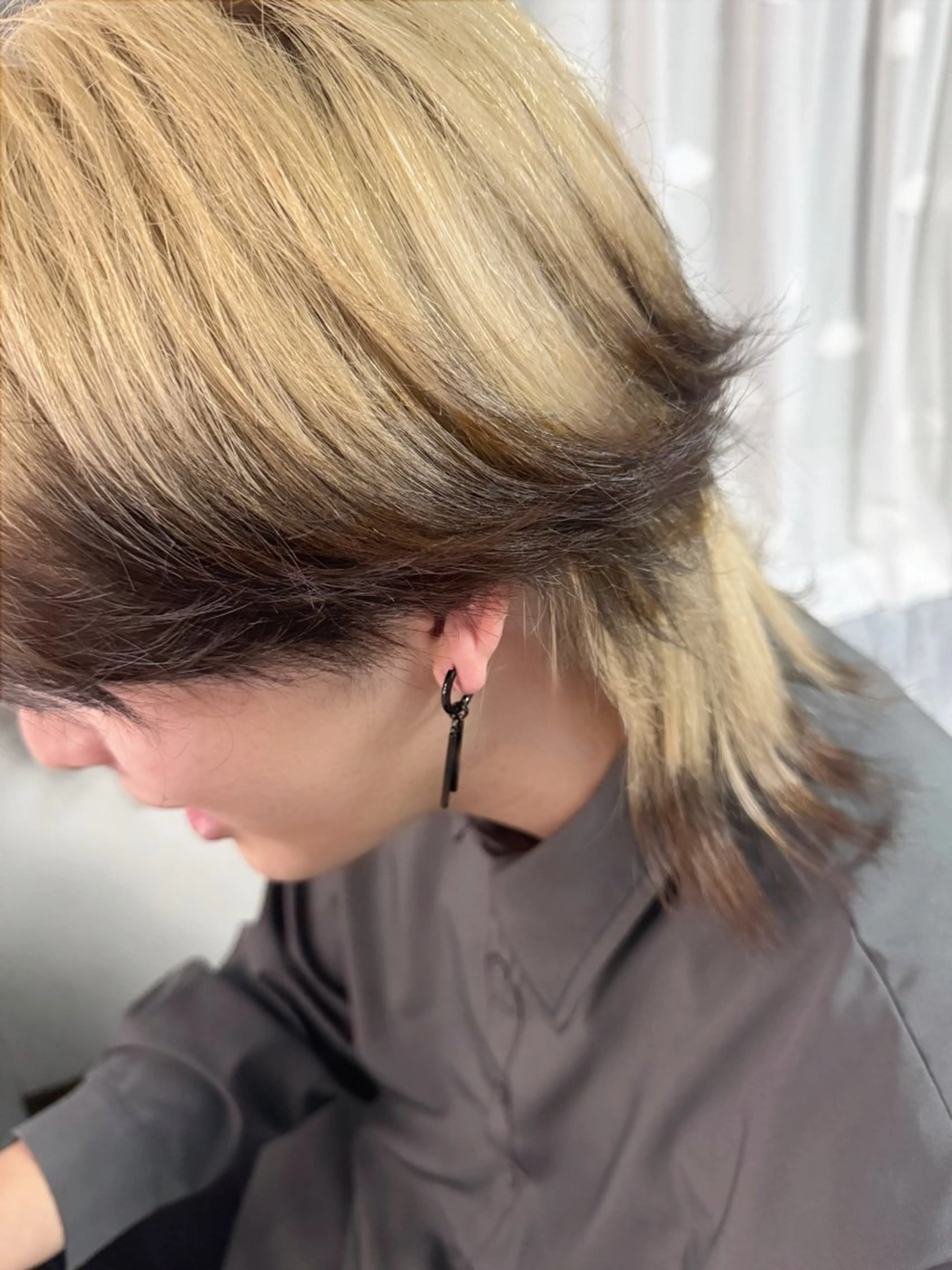 ショート メンズ 名駅/酸性ストレート /ワンカラー/アヤハのヘアスタイル