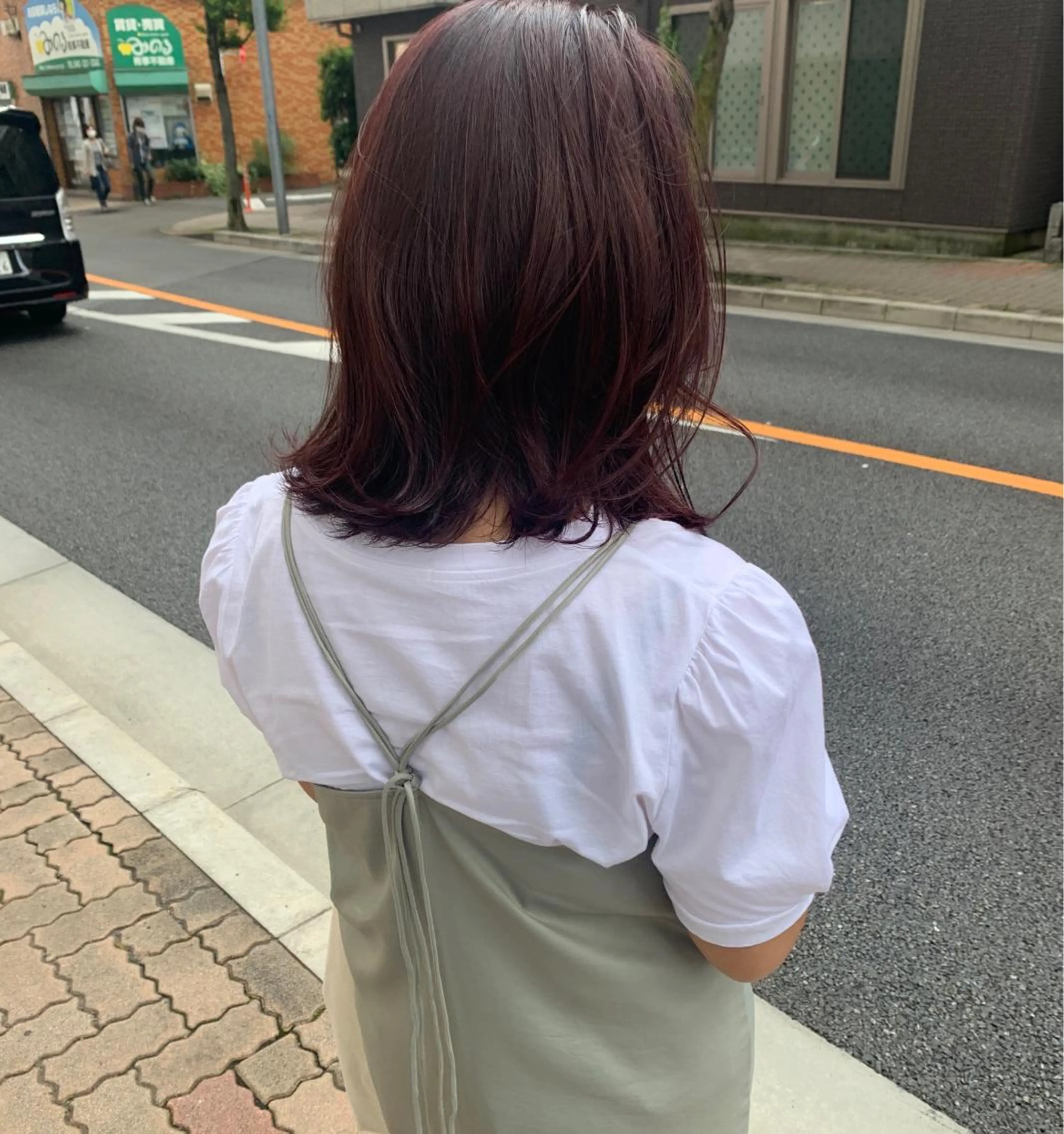 ミディアム カラー イルミナカラー ハッシュカット/ハイ トーン/MANAMIのヘアスタイル