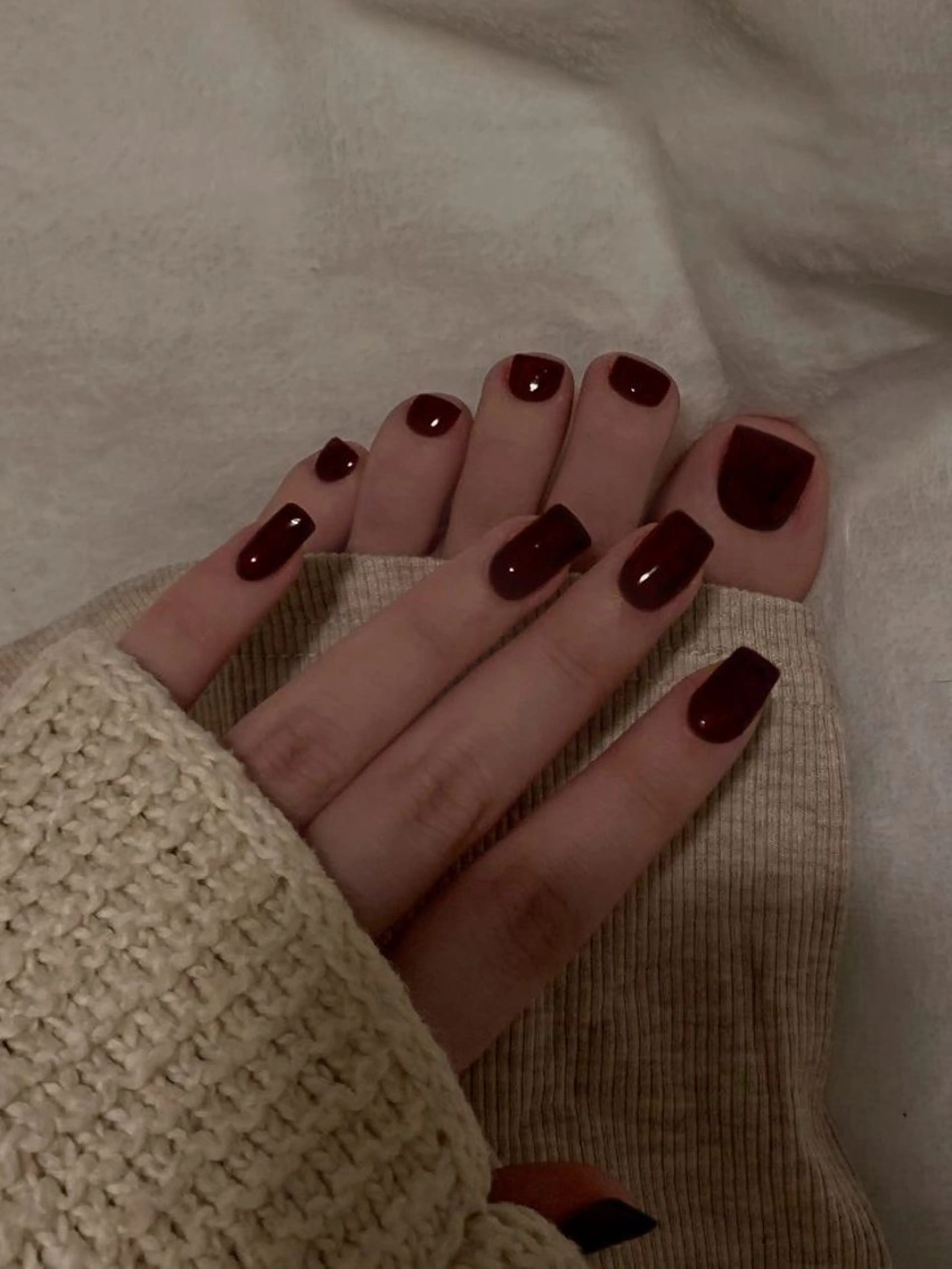 ネイル 韓国ネイル 持ち込み ニュアンスネイル ネイルチップ 冬ネイル RINN ANA.CHUOのネイルデザイン