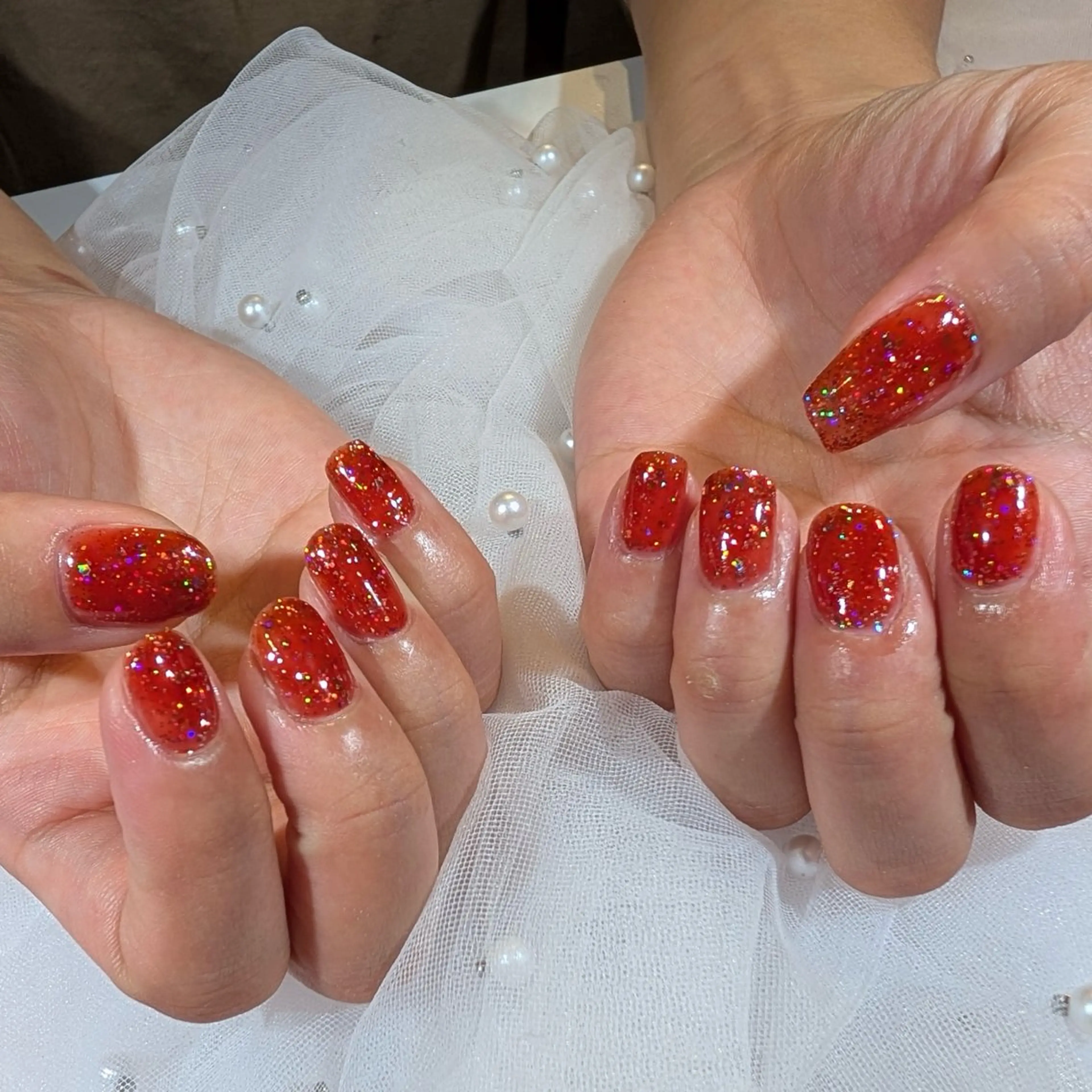 ハンド　ワンカラー 2色までOK   日時限定　マグネット/フラッシュ/ミラー/オーロラ＋500円可能の写真