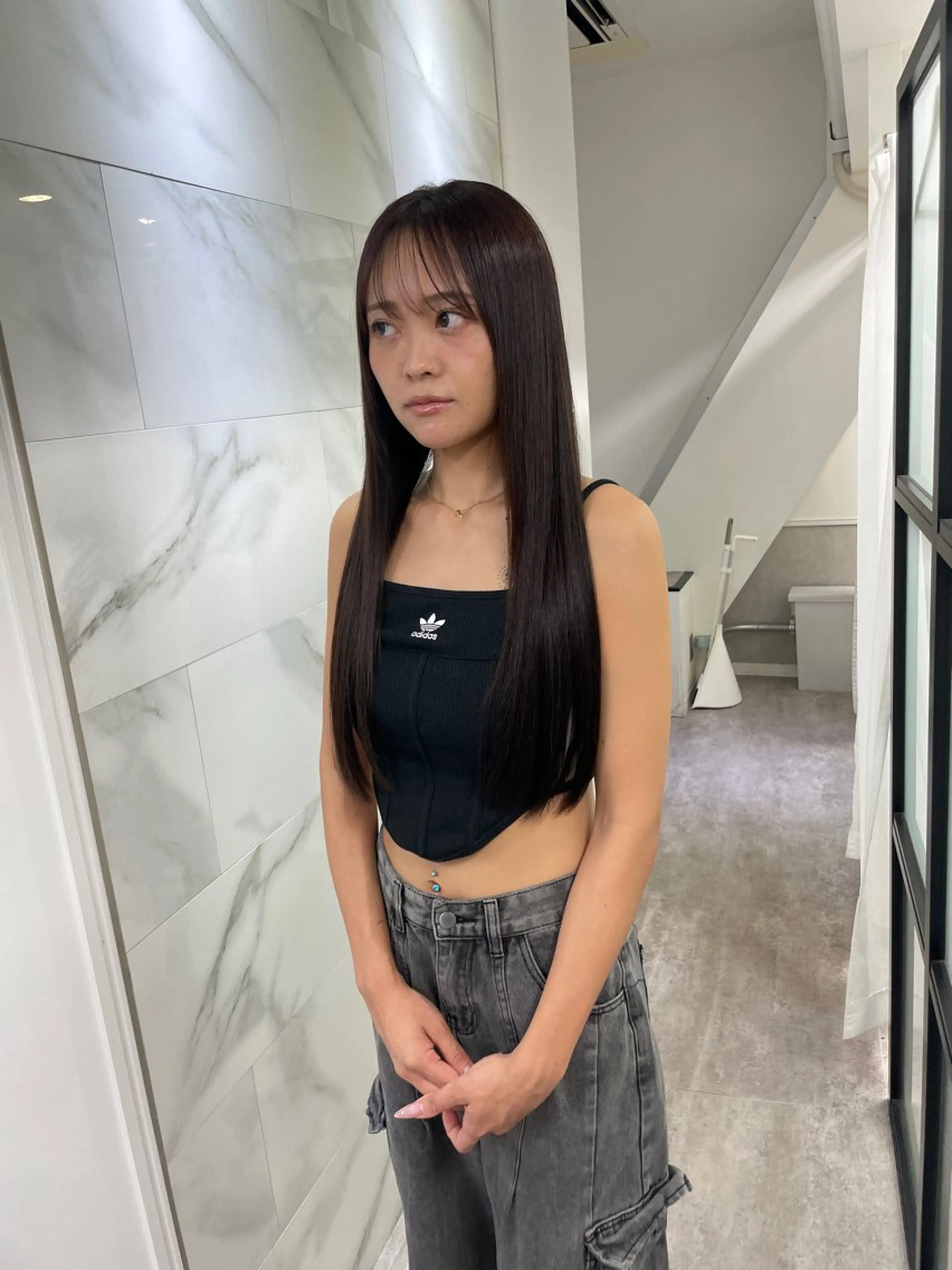 ロング ヘアカラー トリートメント soigné 表参道【ソワネ】所属・🖱️透明感カラー ×髪質改善Rikyuのヘアスタイル