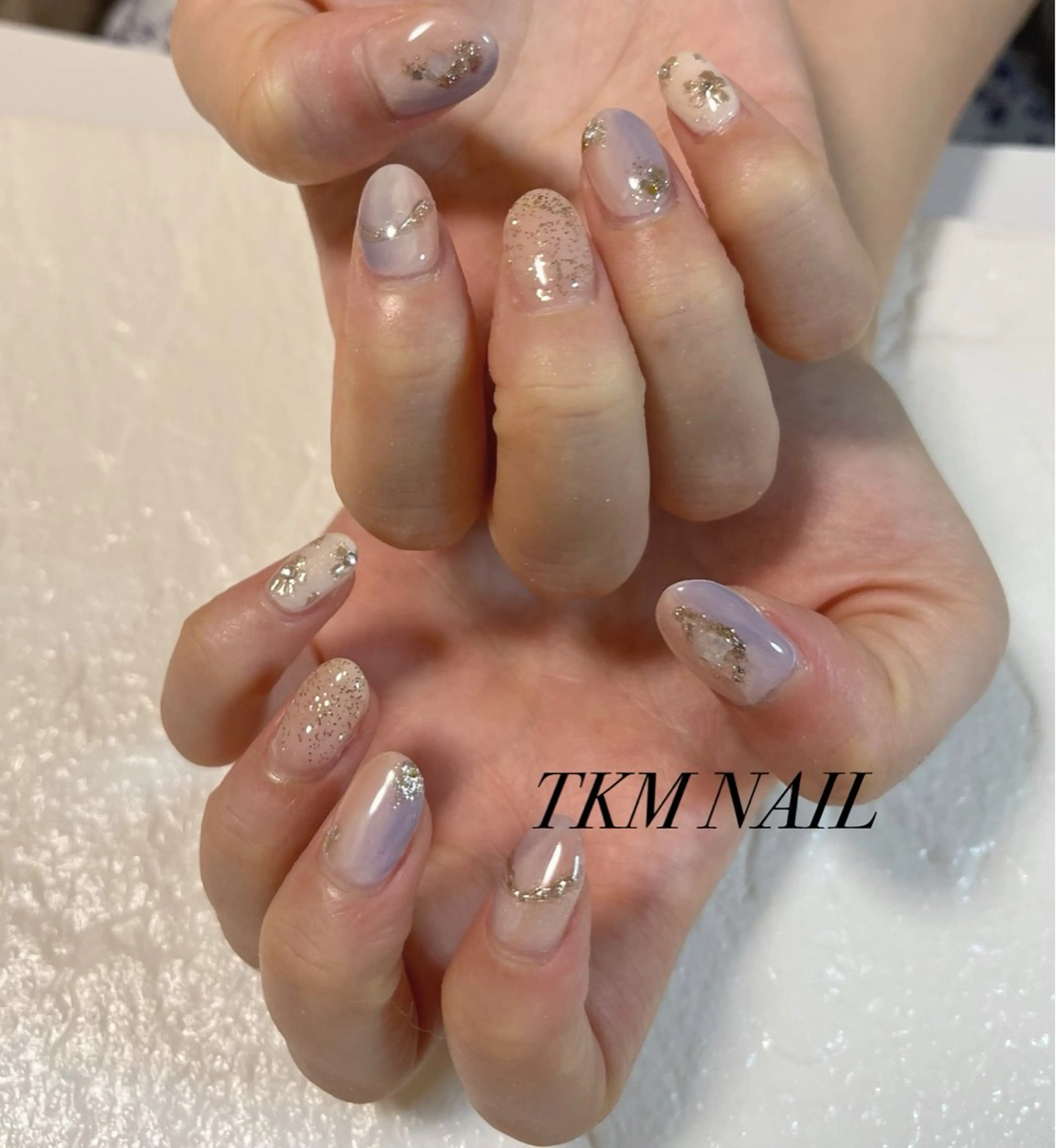 ネイル ゴージャス 大理石ネイル(マーブル) ______ TKM  NAILのネイルデザイン