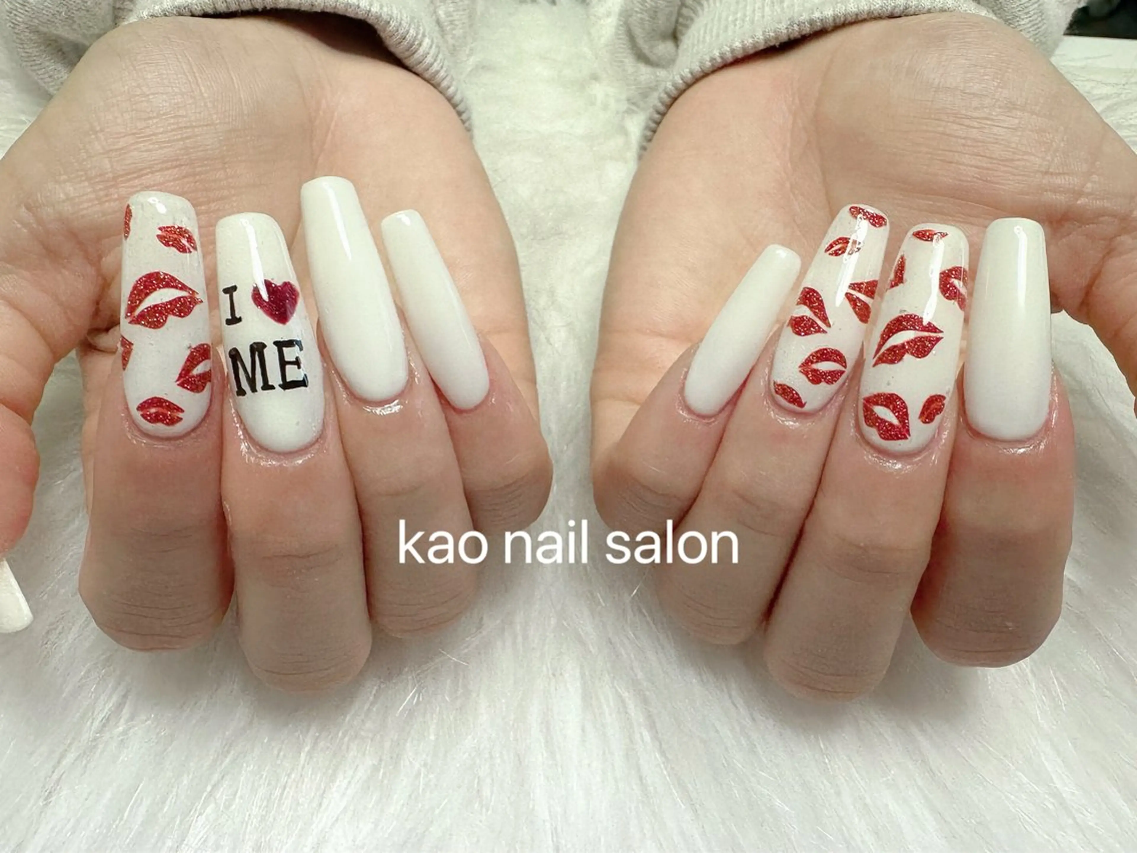 ネイル kao nail マグネット/長さだしのネイルデザイン