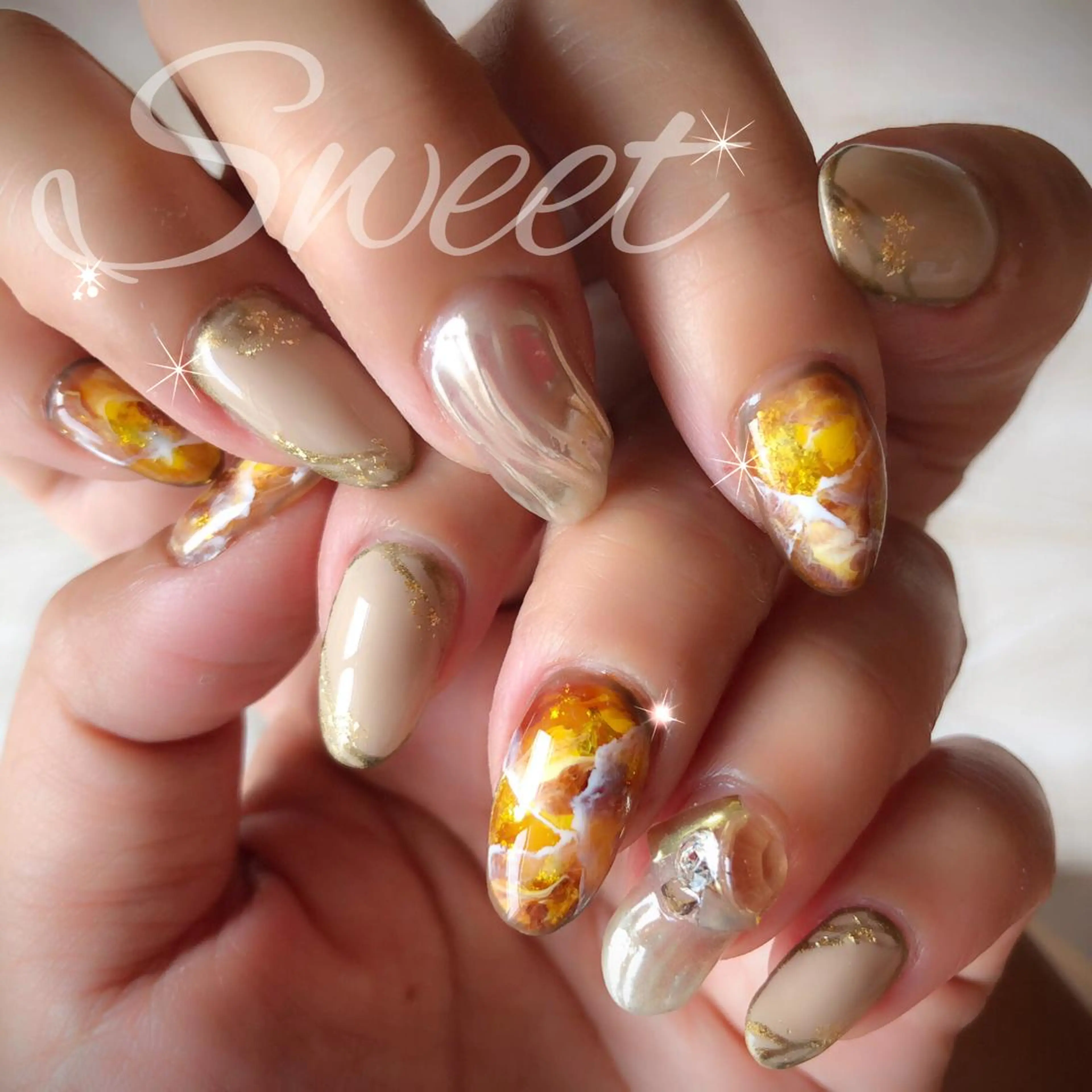 ネイル sweet 仲野陽子のネイルデザイン