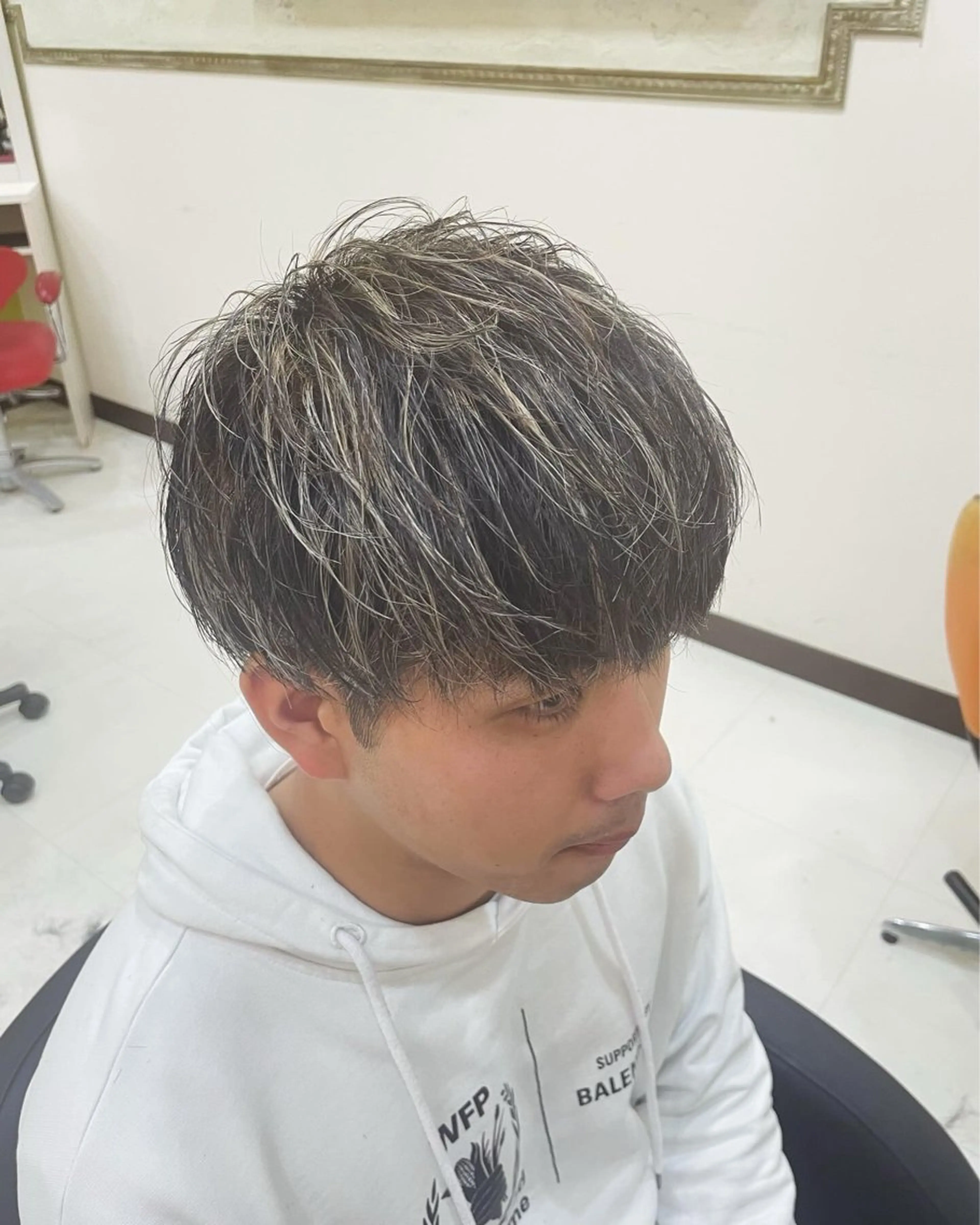 ショート カラー メンズ メンズハイライト ハイライトカラー ハイライト SIGMA LATTE所属・光岡 光のヘアスタイル