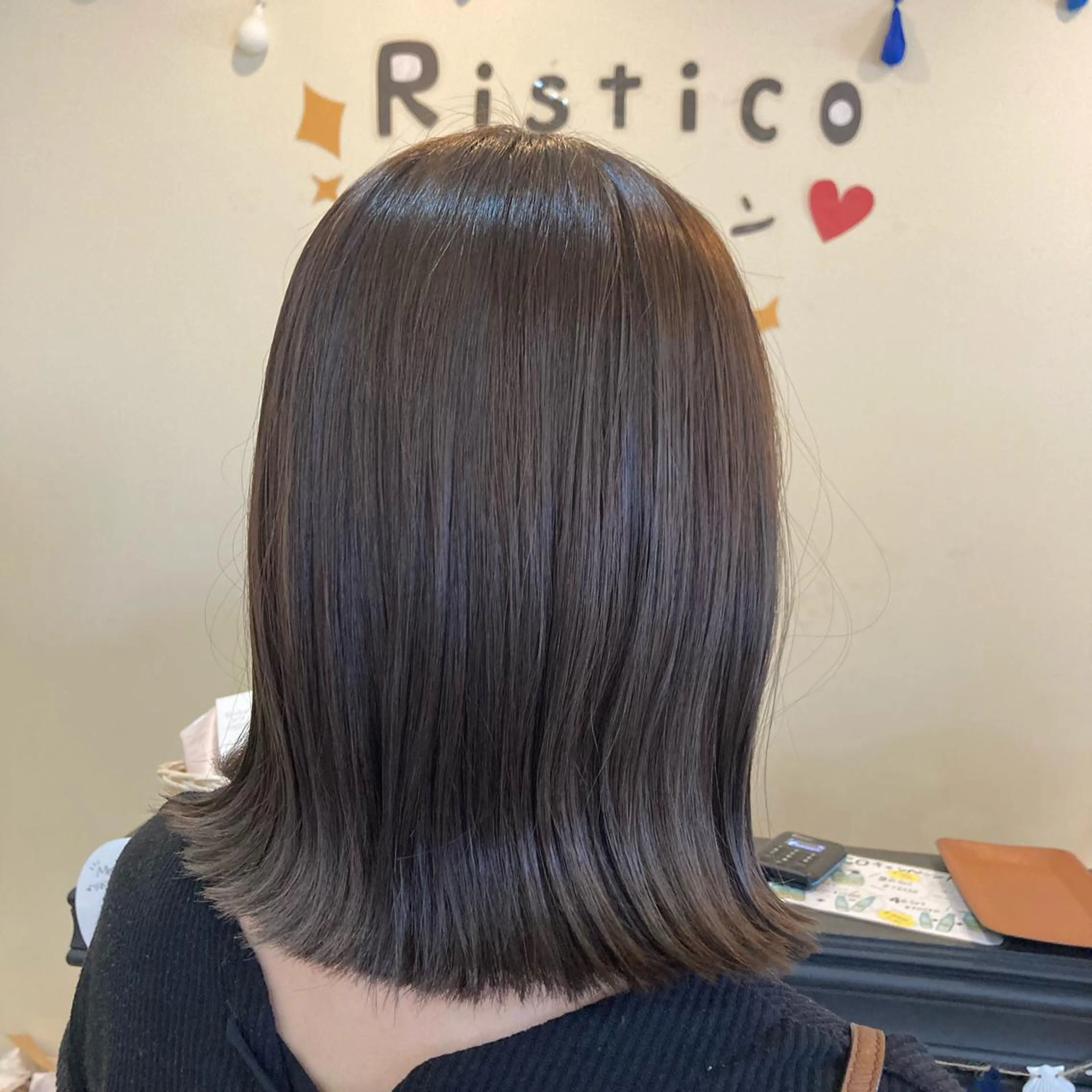 ミディアム カット ヘアカラー トリートメント 💎髪質改善💎 西森千夏のヘアスタイル